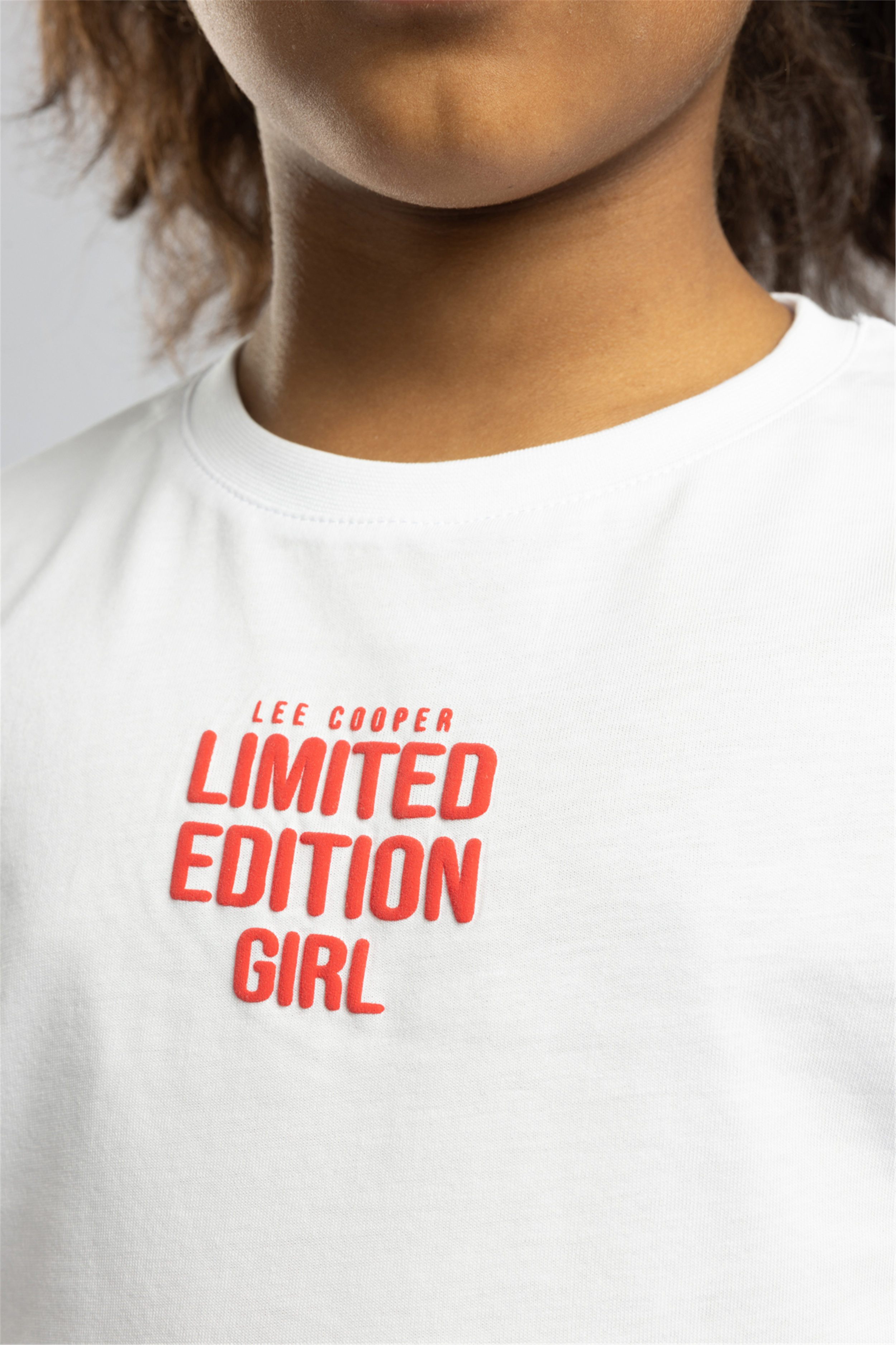 Edıtıon Kız Çocuk Baskılı Bisiklet Yaka T-Shirt Beyaz