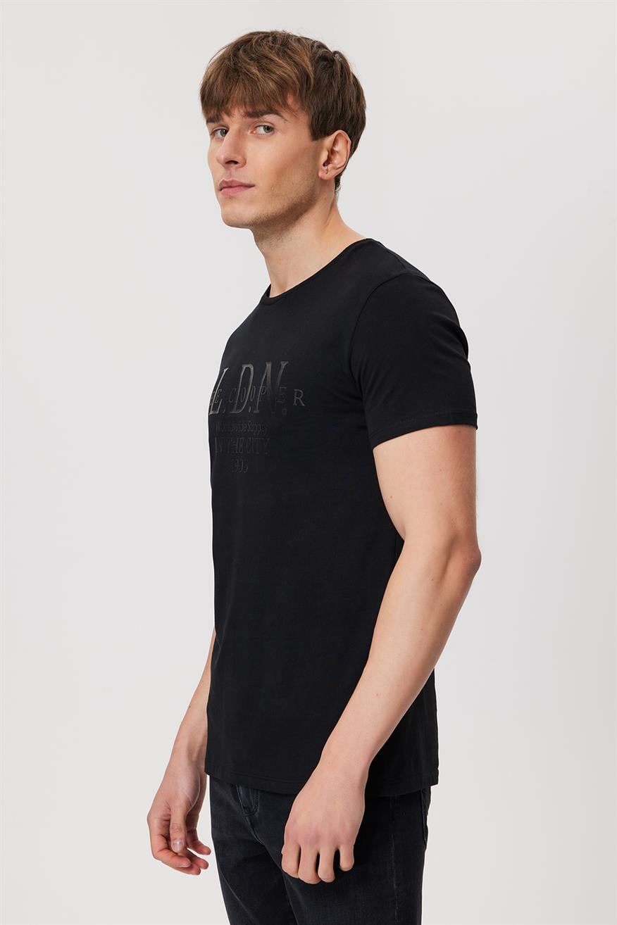 Ellery Erkek %100 Pamuk O Yaka T-Shirt Siyah