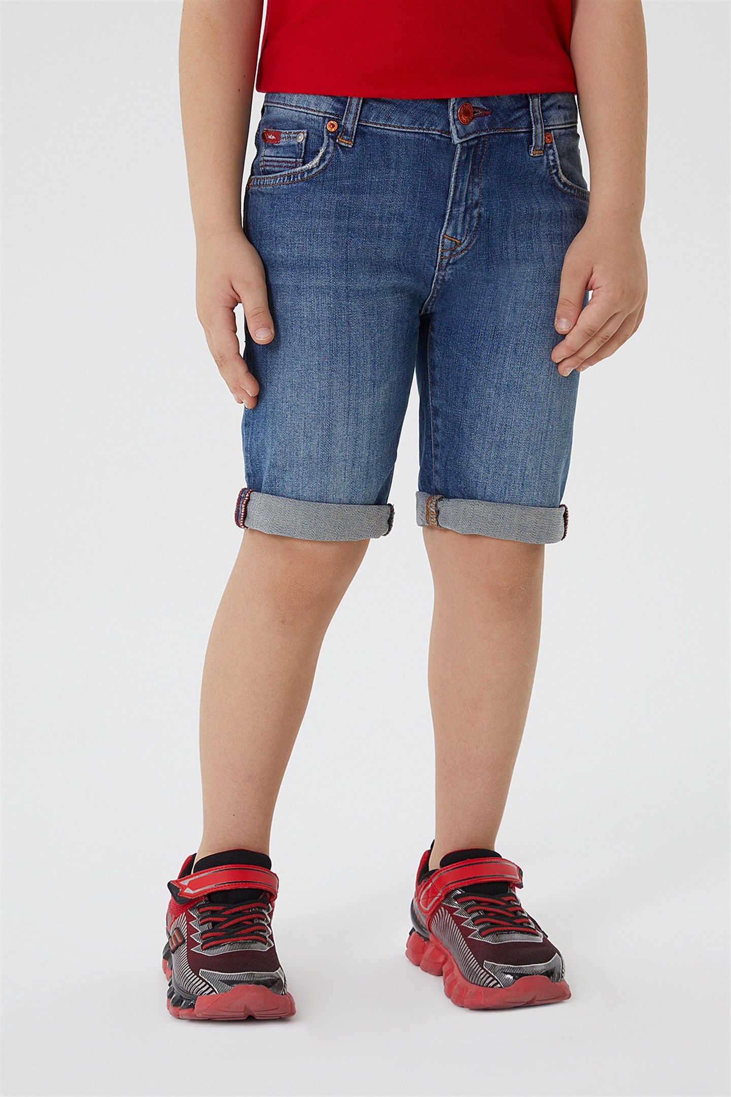 Elyo 1 Erkek Çocuk Jean Şort Denim