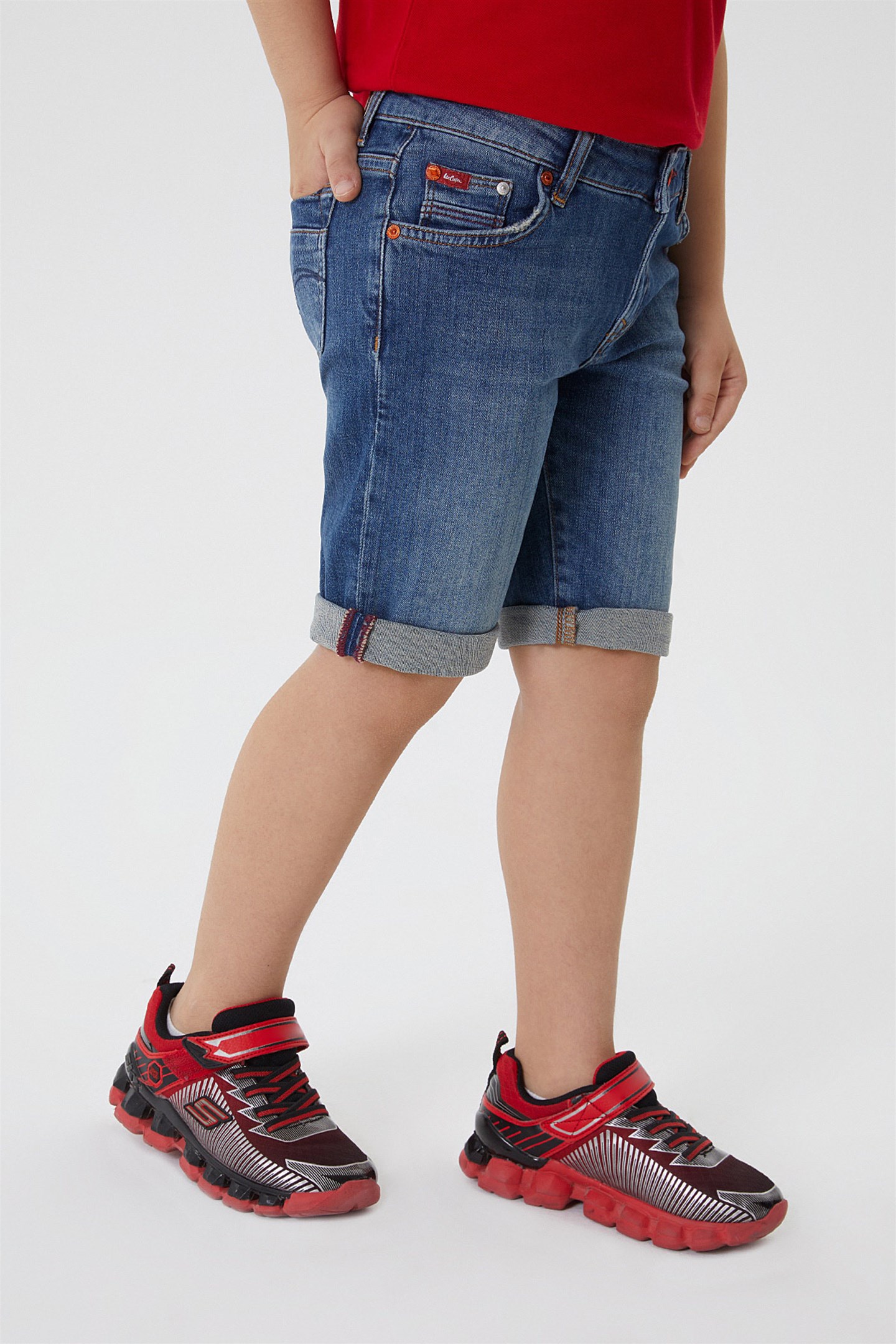 Elyo 1 Erkek Çocuk Jean Şort Denim