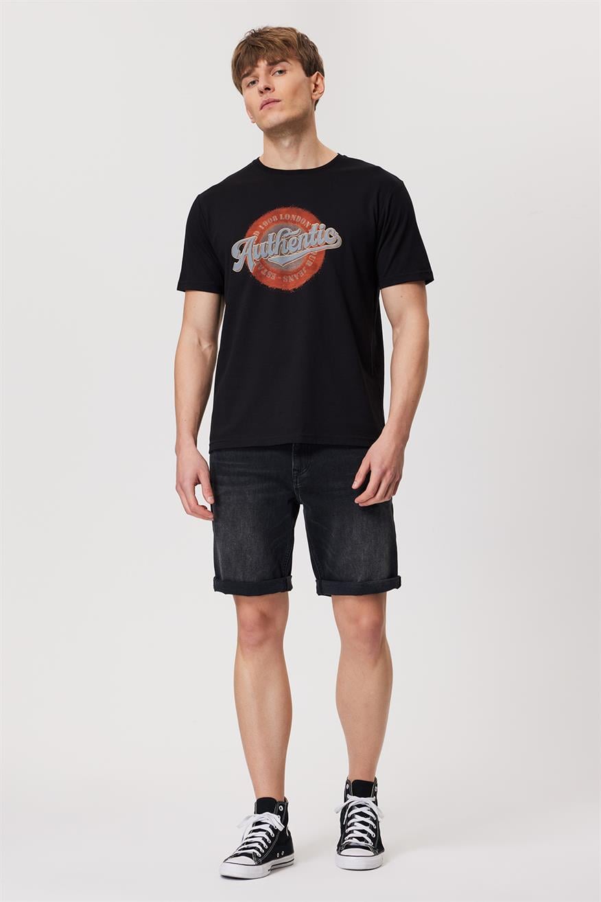 Elyo 5 Erkek Jean Şort Denım