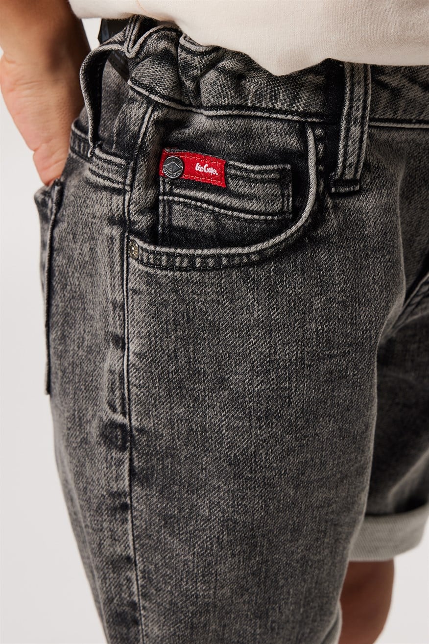 Elyo 7 Erkek Çocuk Jean Şort Denim