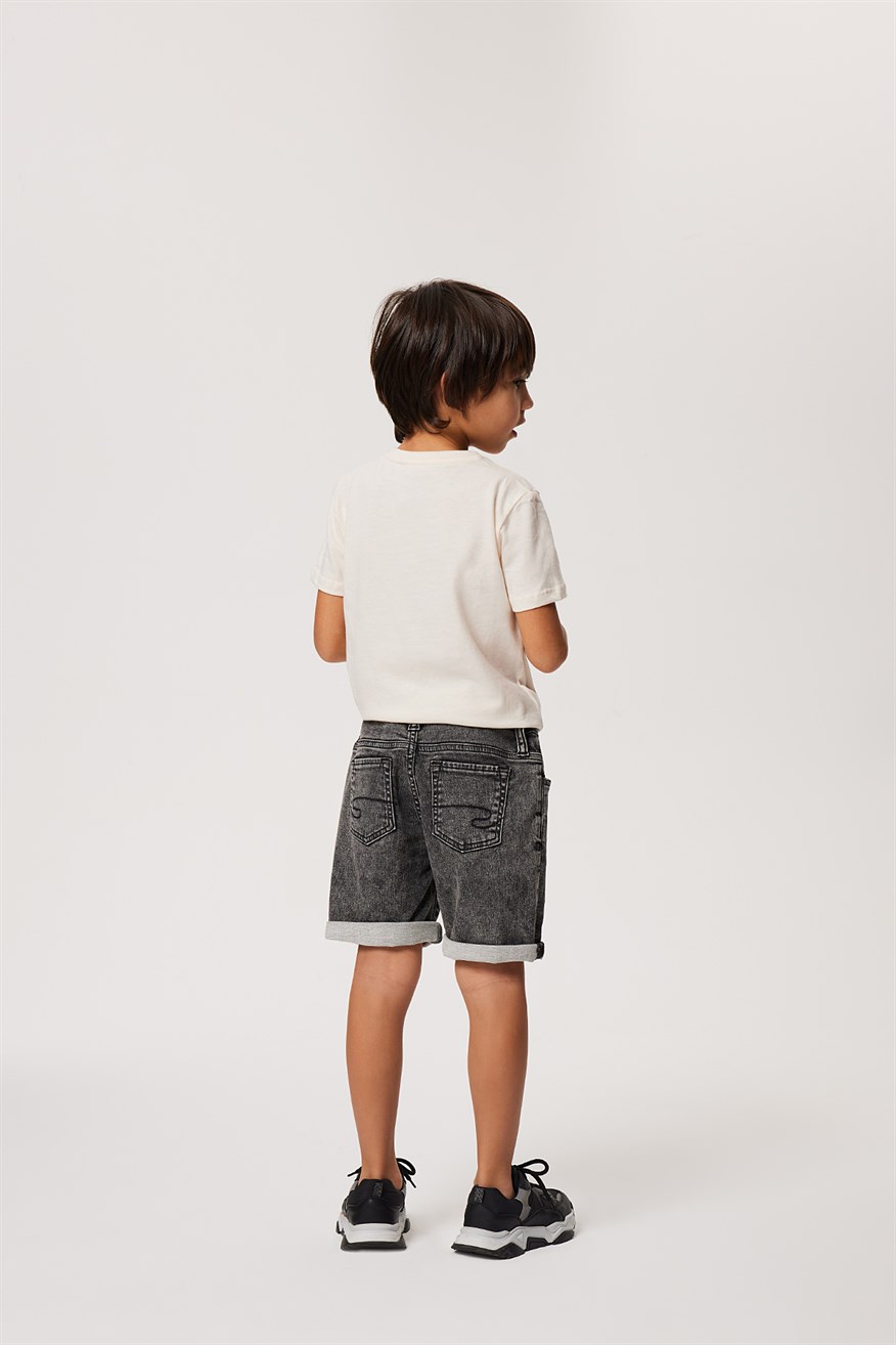 Elyo 7 Erkek Çocuk Jean Şort Denim