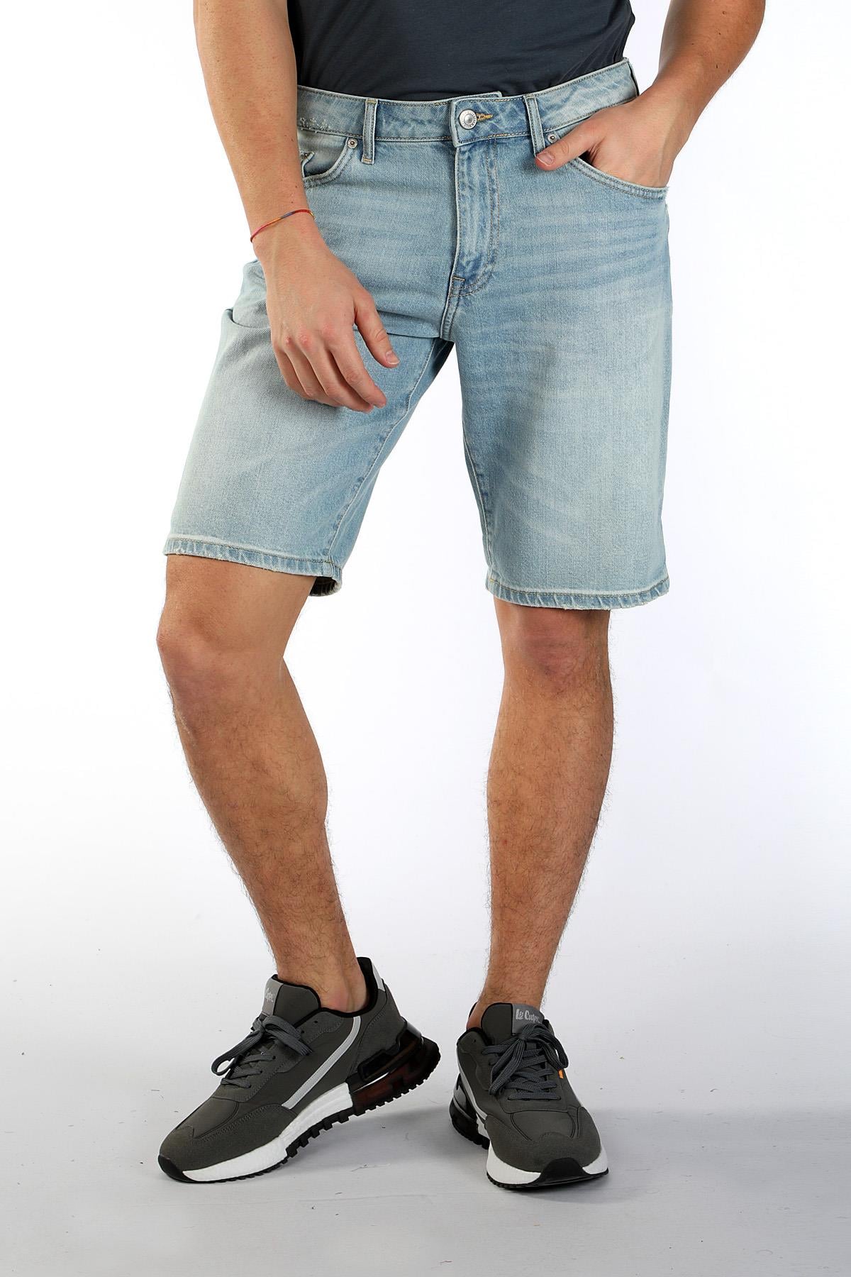 Elyo Erkek Jean Şort Mandıe Db Lıght