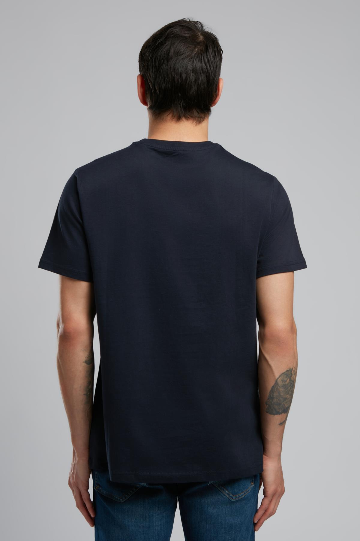 Ember Erkek %100 Pamuk O Yaka T-Shirt Lacivert