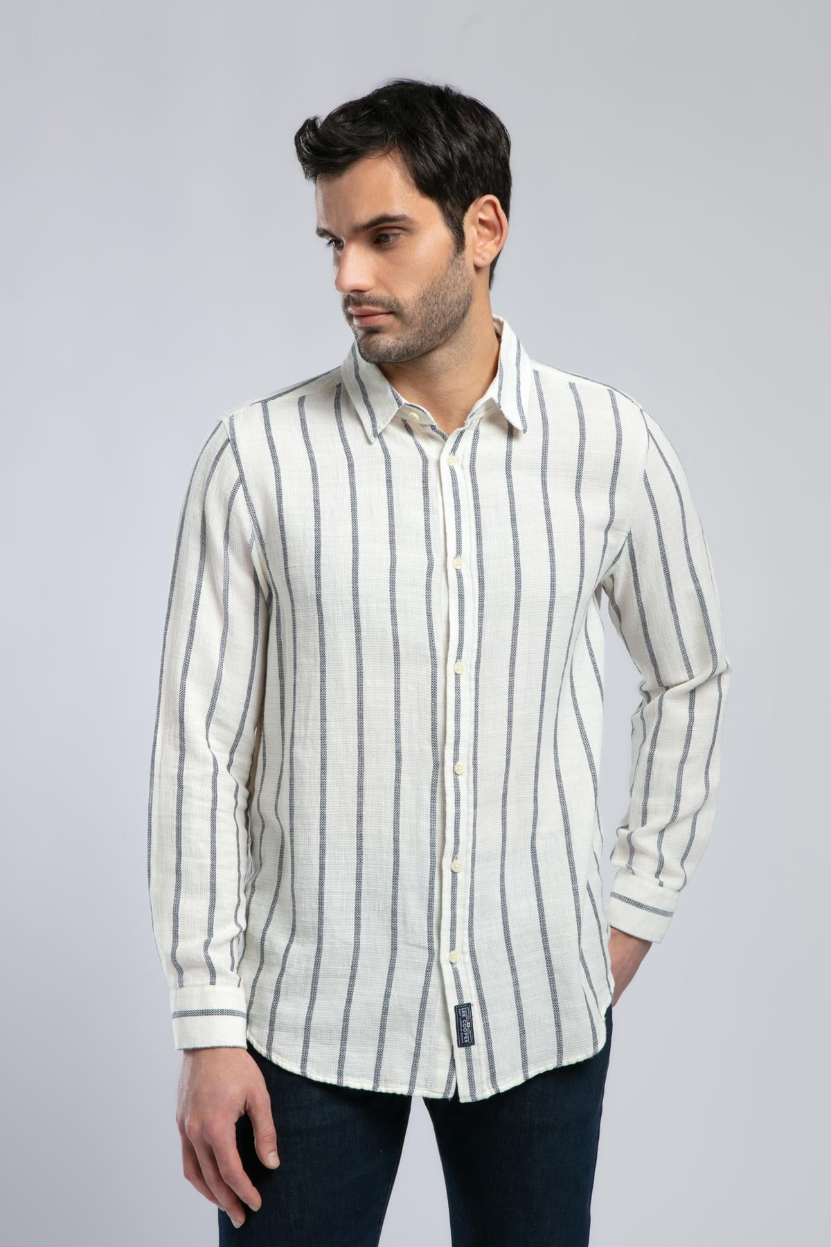 Fane Erkek U.Kol Dokuma Gömlek