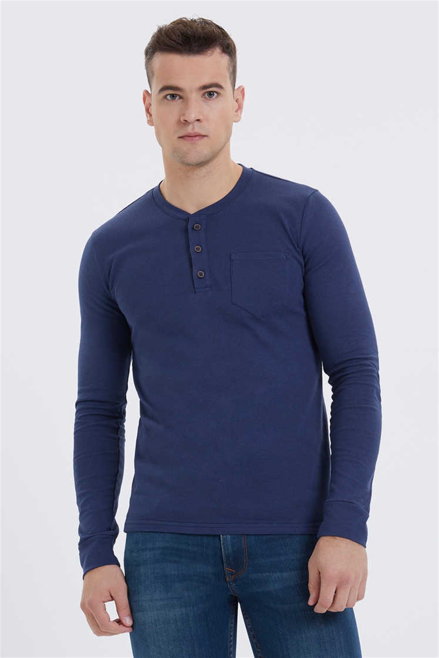 FARIS ERKEK O YAKA PATLI SWEATSHIRT