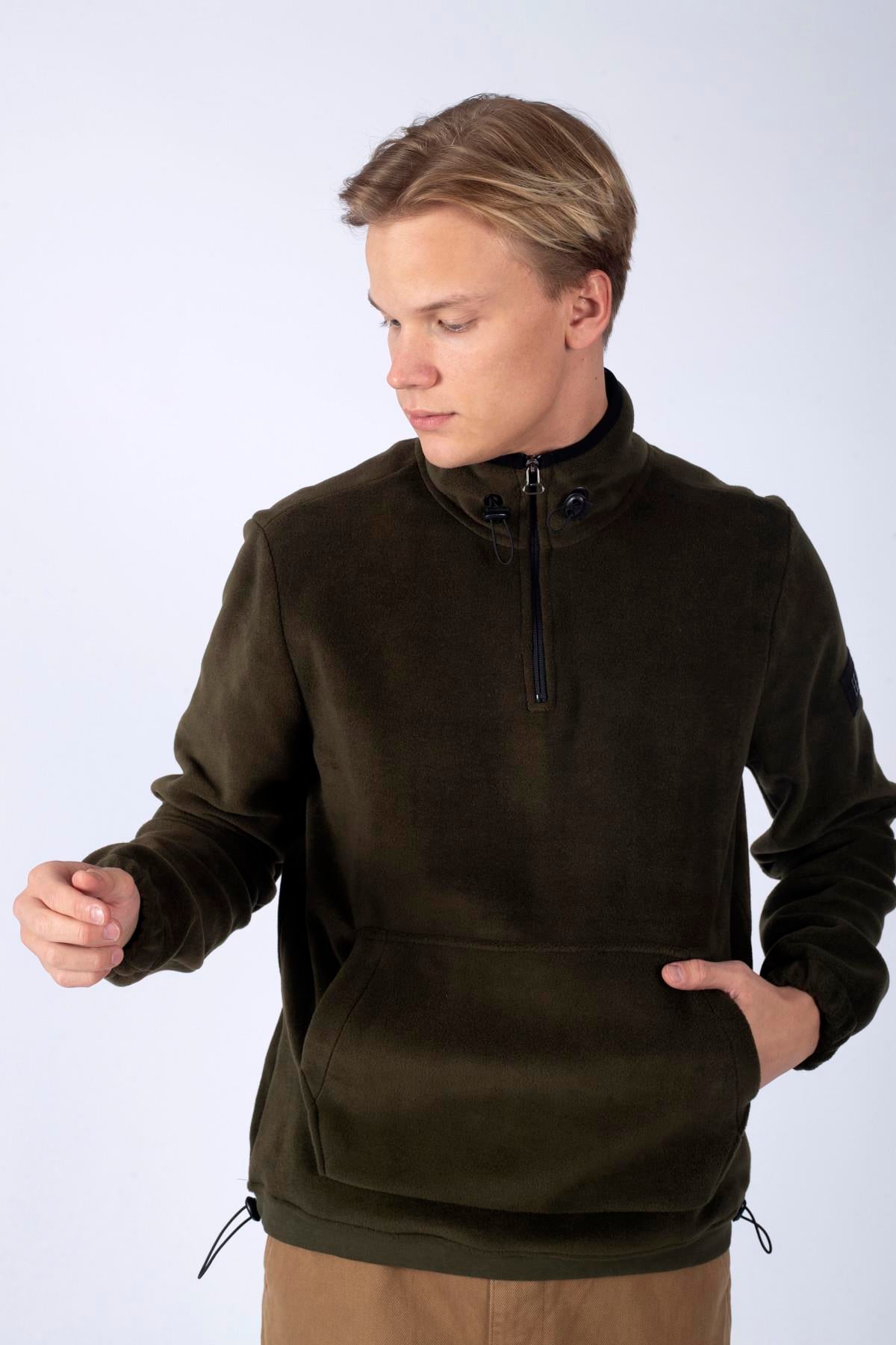 FELIX ERKEK DİK YAKA POLAR SWEATSHIRT