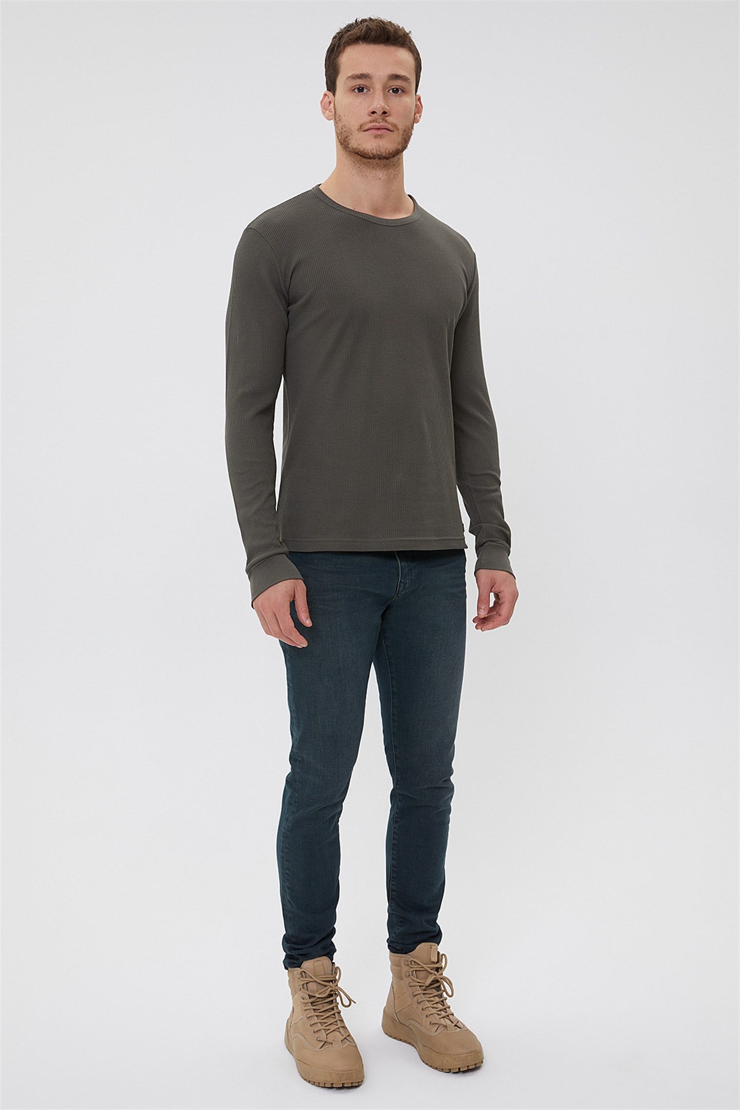 FLAME ERKEK O YAKA SWEATSHIRT