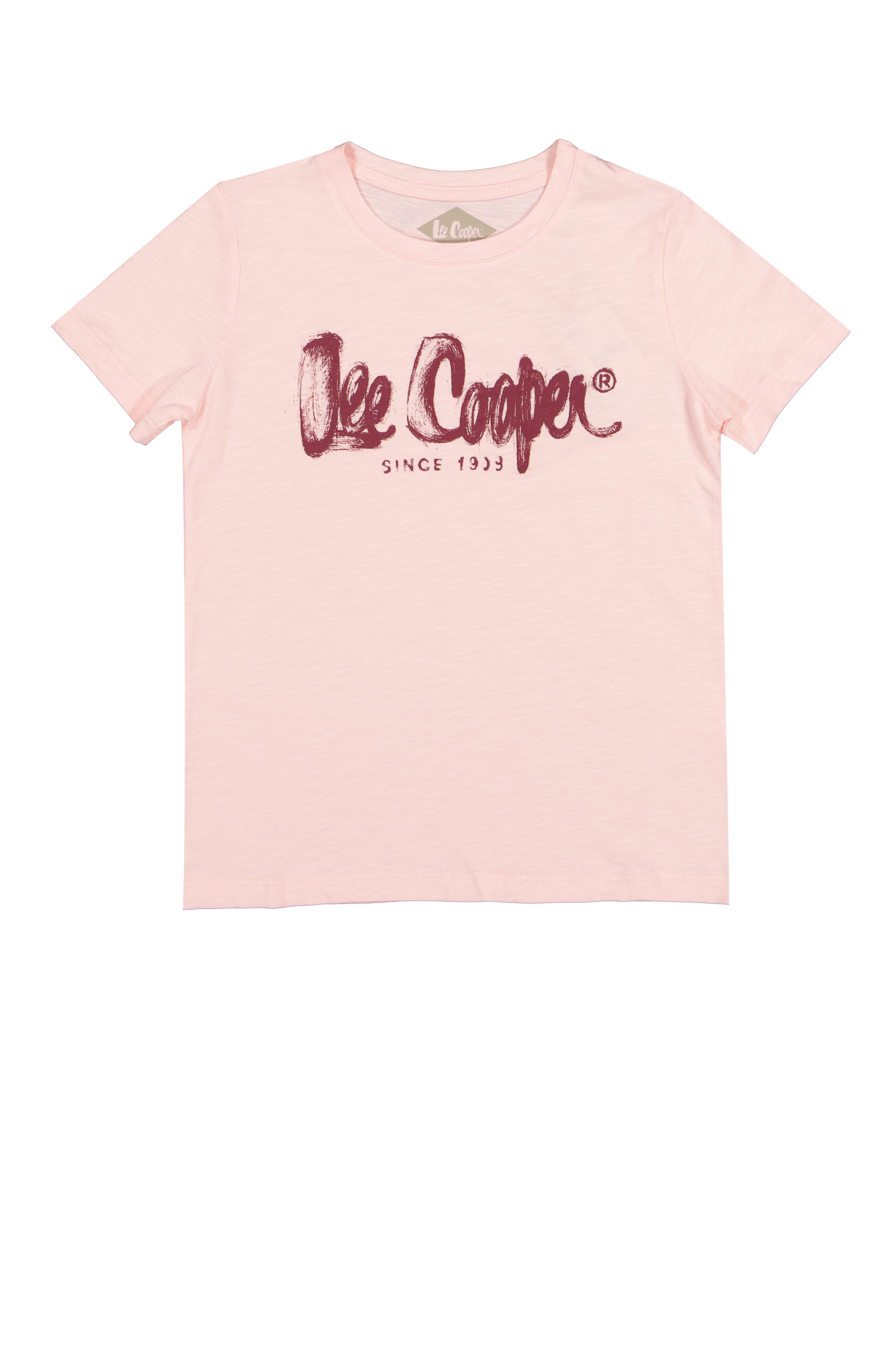 Flamingologo Unisex Çocuk Bisiklet Yaka T-Shirt Somon
