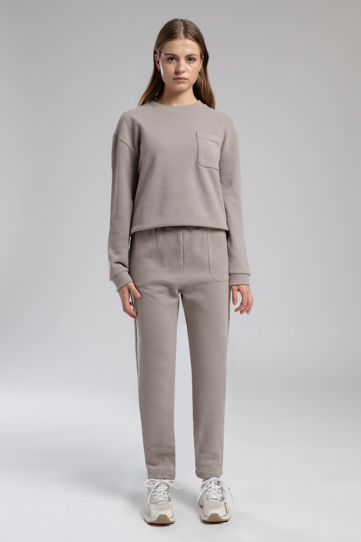 FLORA KADIN O YAKA SWEATSHIRT