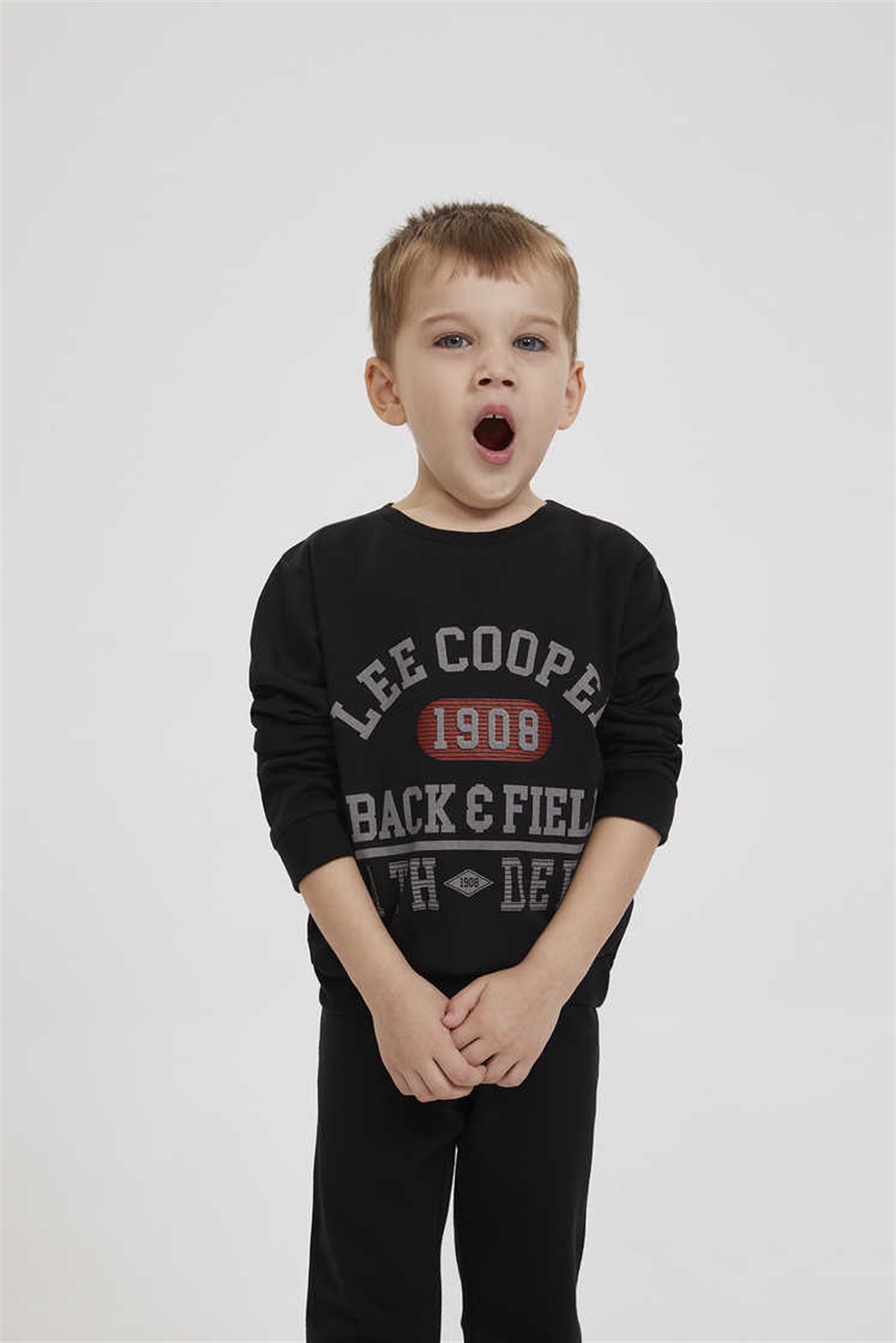 Flynn Erkek Çocuk O Yaka Sweatshirt Siyah