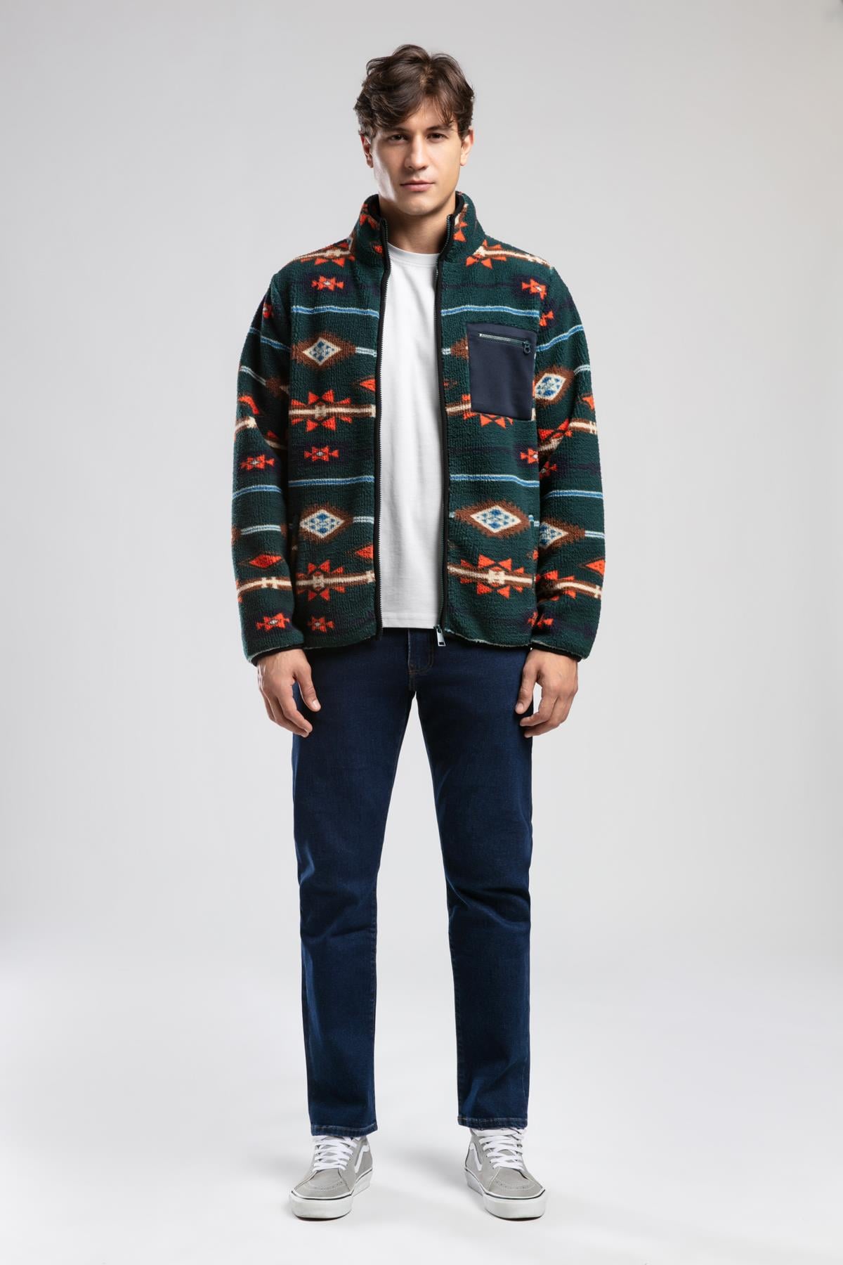 FOLKS ERKEK DİK YAKA FERM. SWEATSHIRT