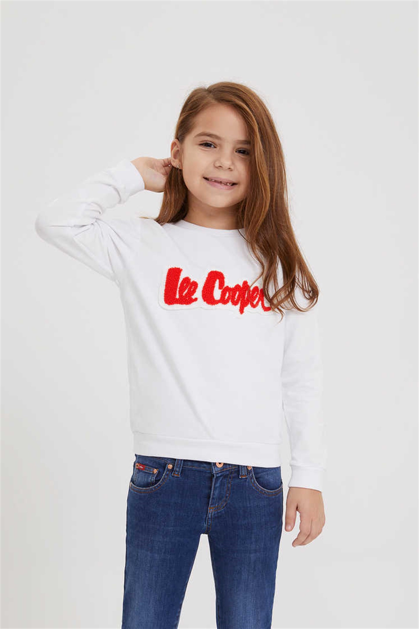 Frank Erkek Çocuk %100 Pamuk Sweatshirt Beyaz