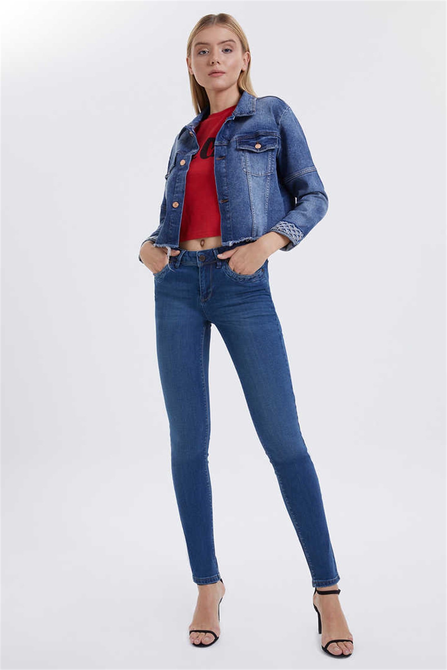 FREDYA KADIN JEAN CEKET