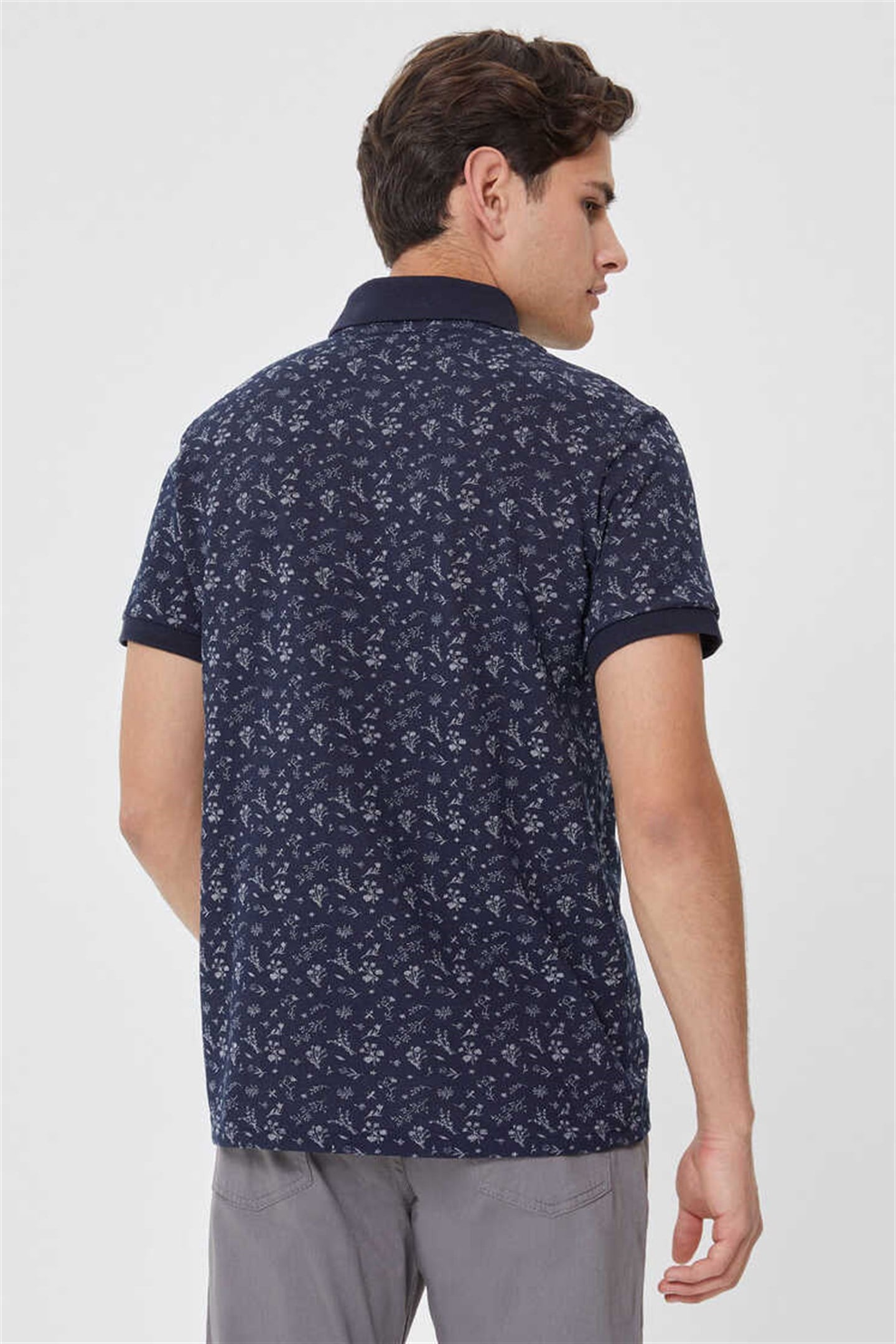 Fresh Erkek %100 Pamuk Polo Yaka T-Shirt Lacivert