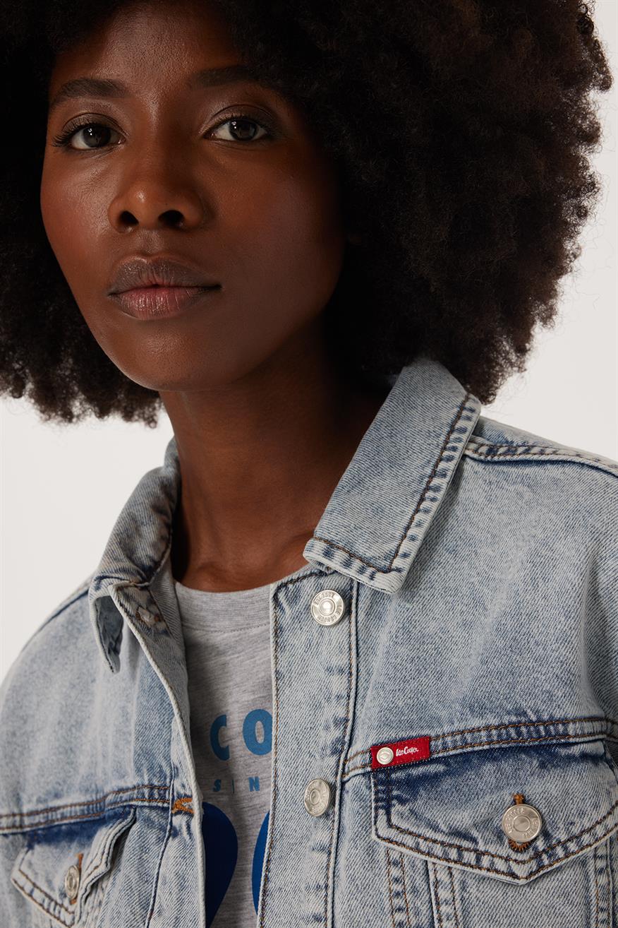 Freya 1 Kadın %100 Pamuk Jean Ceket Denim