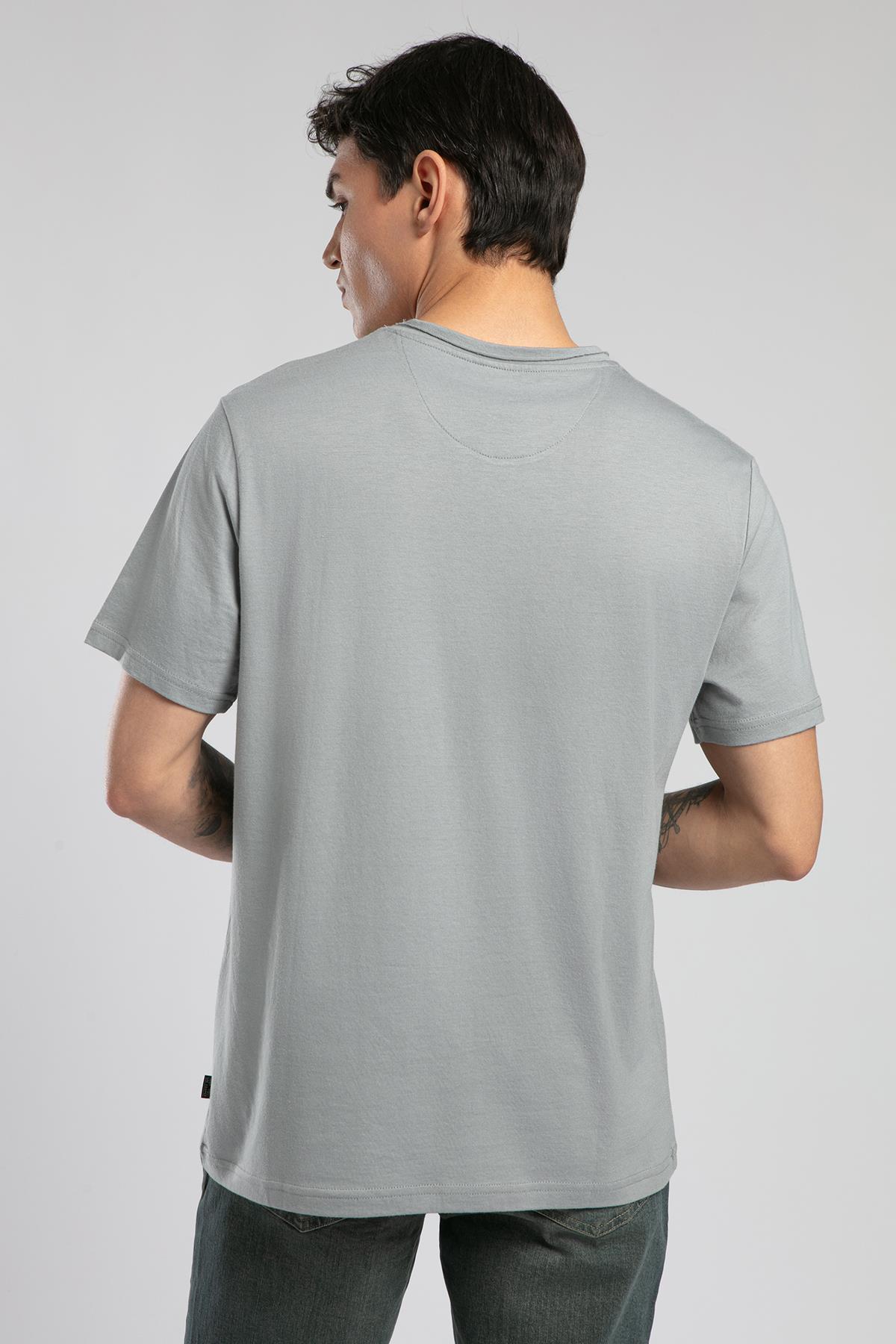 Gael Erkek O Yaka T-Shirt Gri