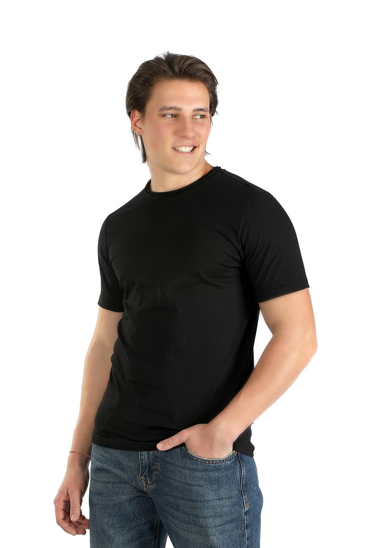 Gael Erkek O Yaka T-Shirt Siyah