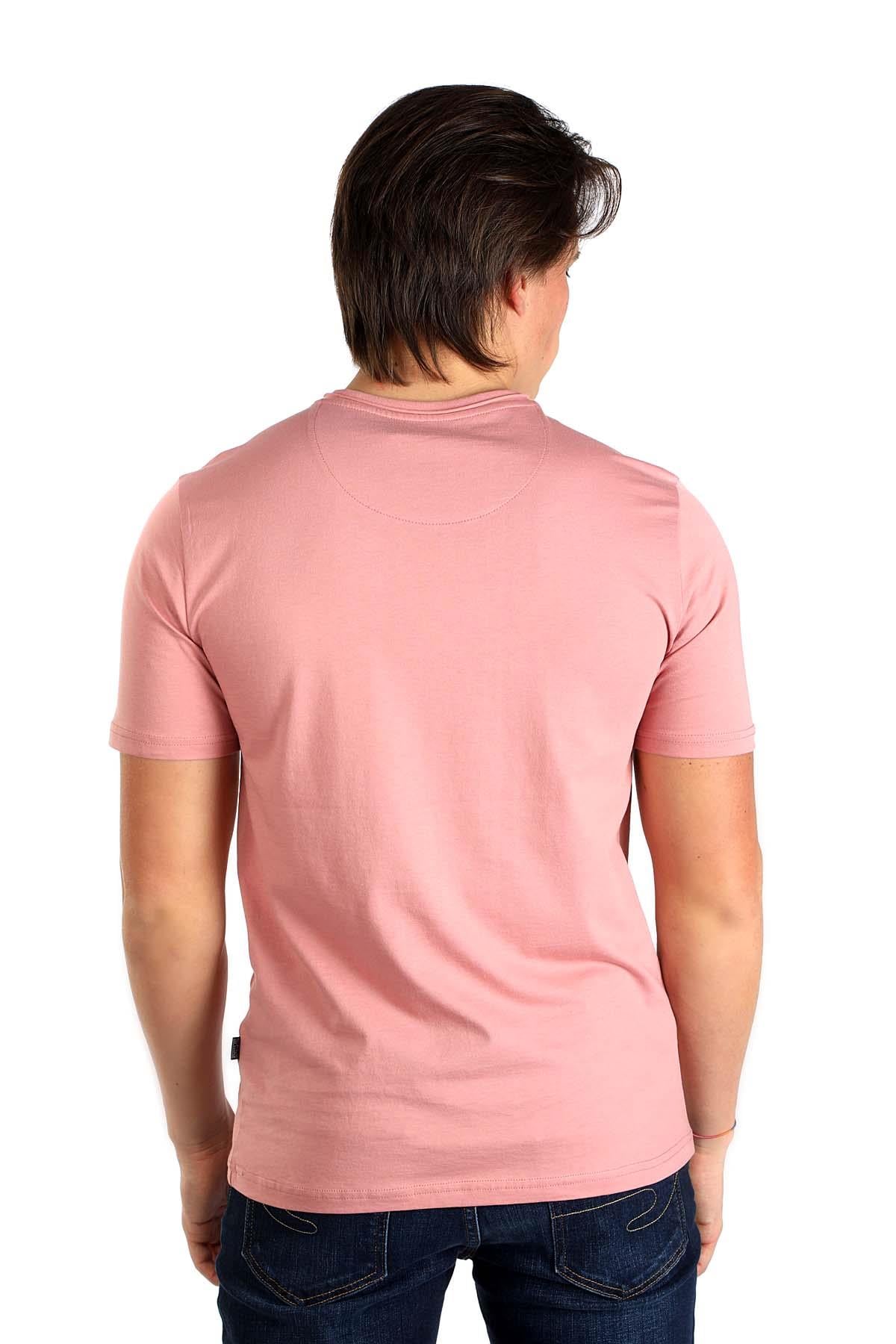 Gael Erkek %100 Pamuk O Yaka T-Shirt Somon