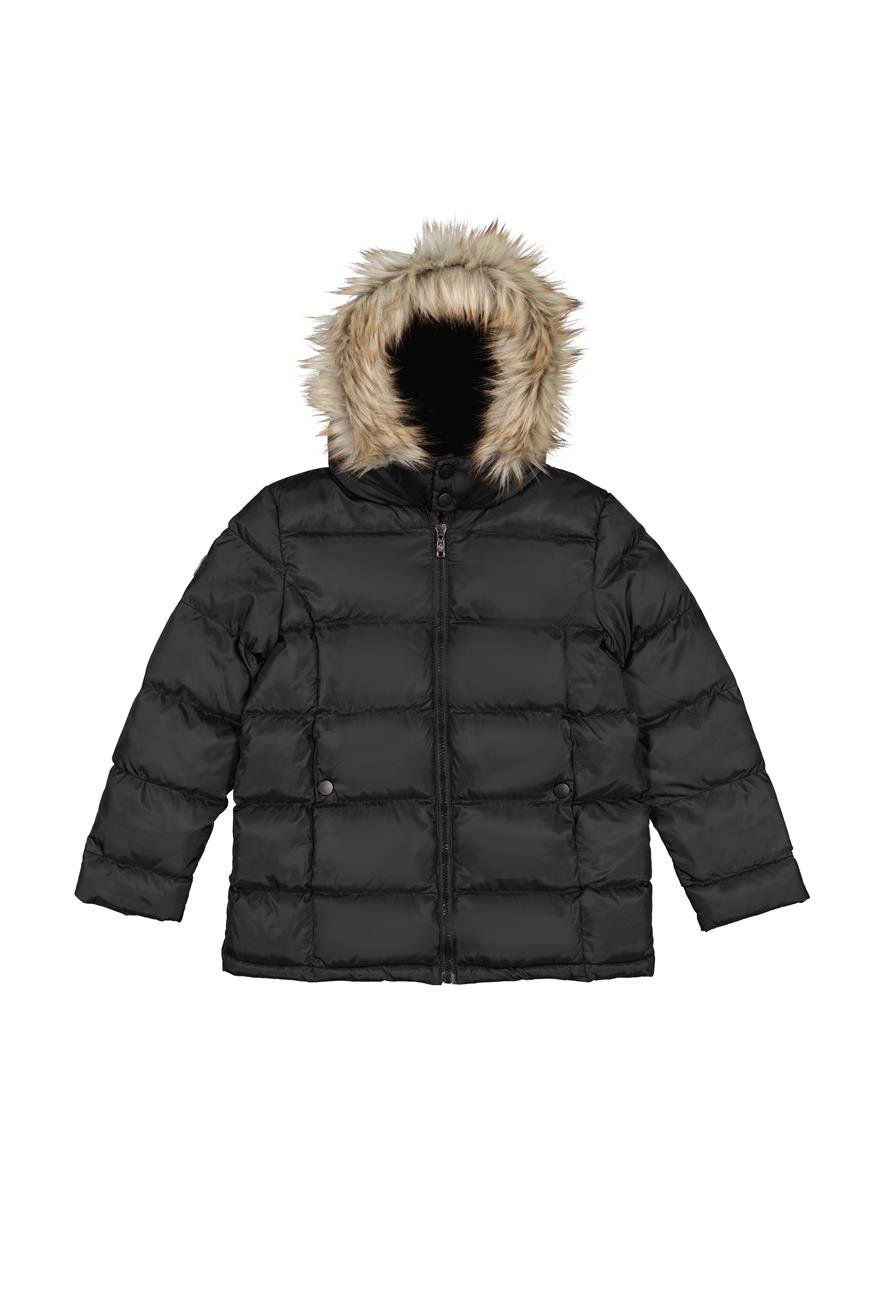 Grazya Kız Çocuk Mont Siyah