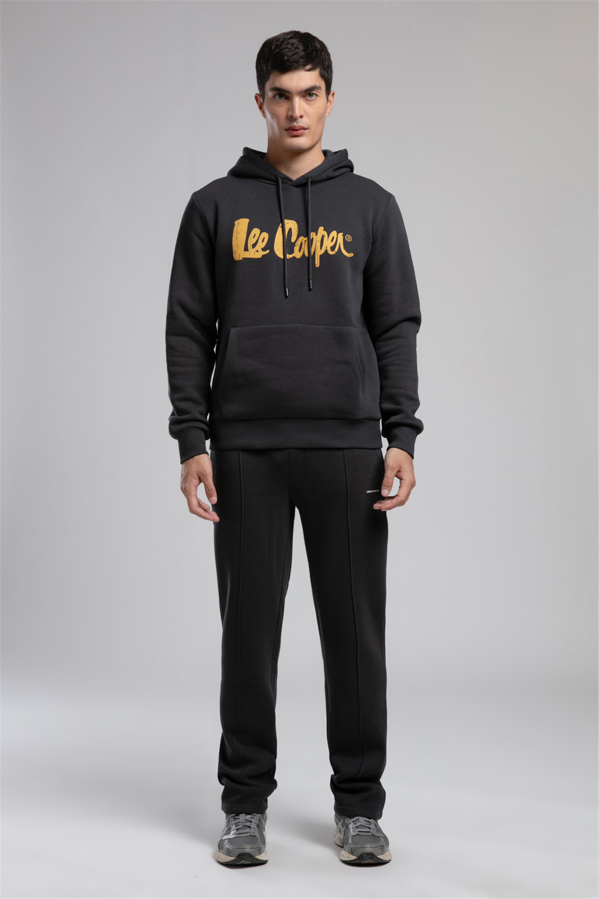 Greg Erkek Kapüşonlu Sweatshirt Gri