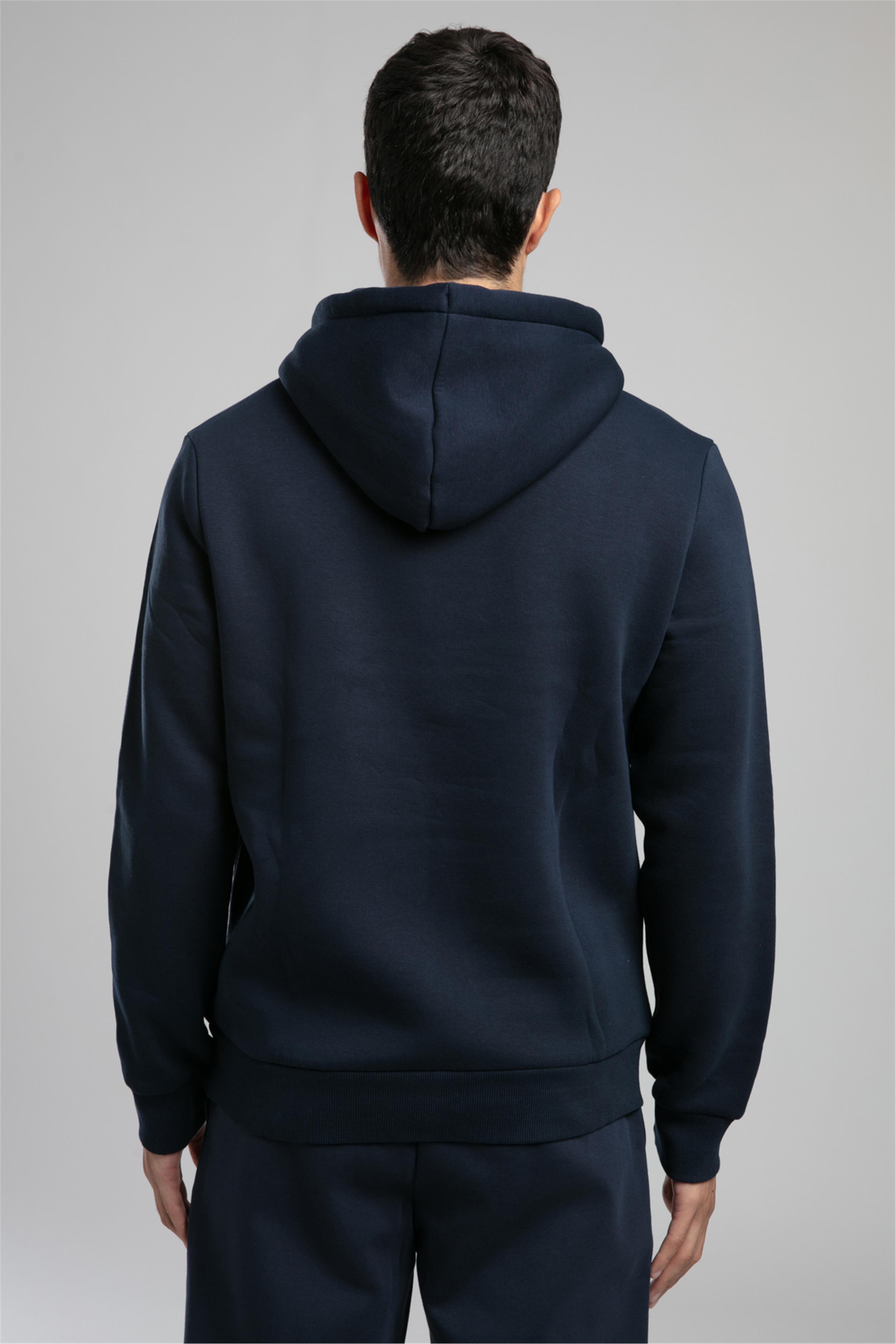 Greg Erkek Kapüşonlu Sweatshirt Koyu Lacivert