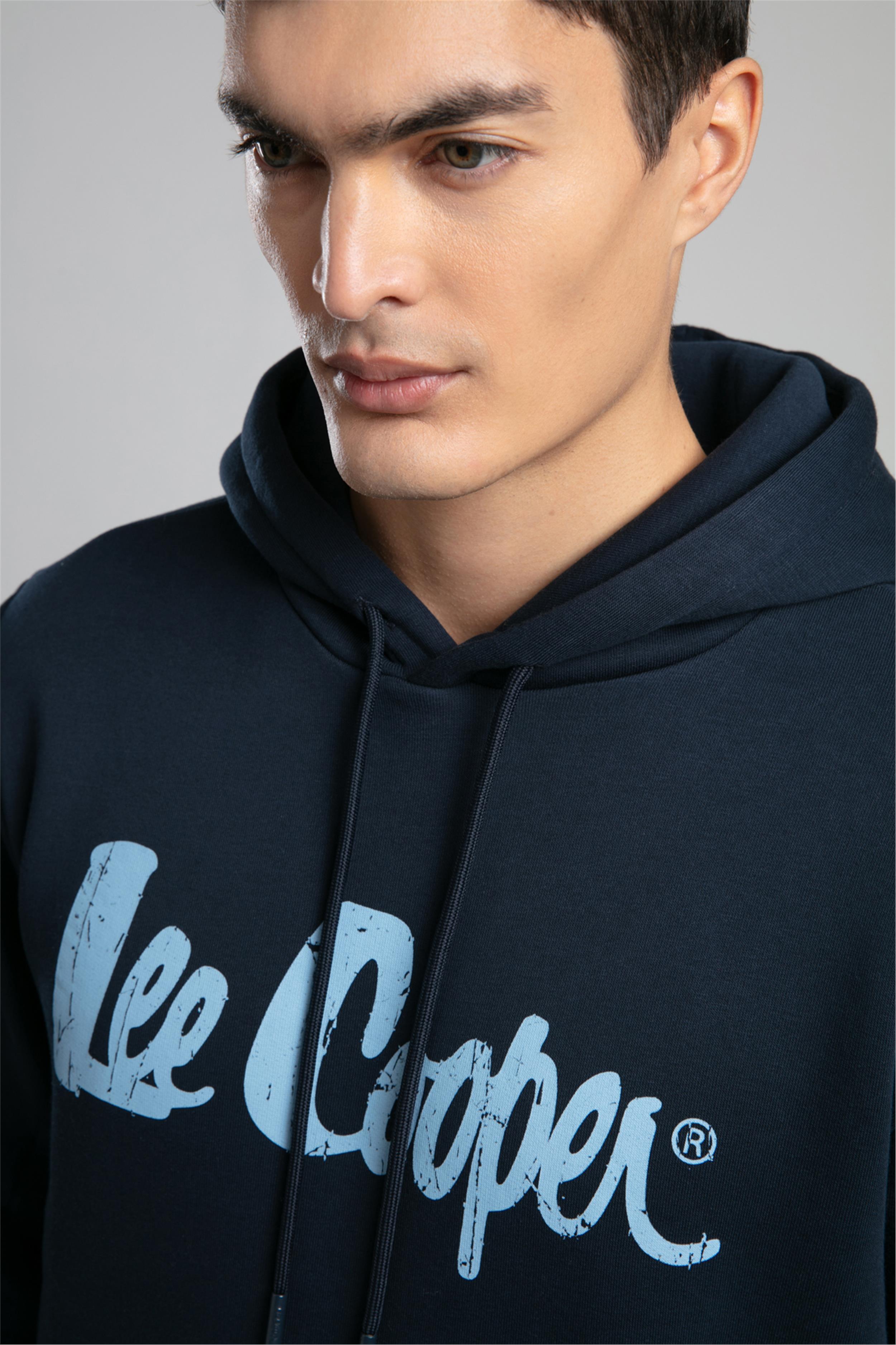 Greg Erkek Kapüşonlu Sweatshirt Koyu Lacivert