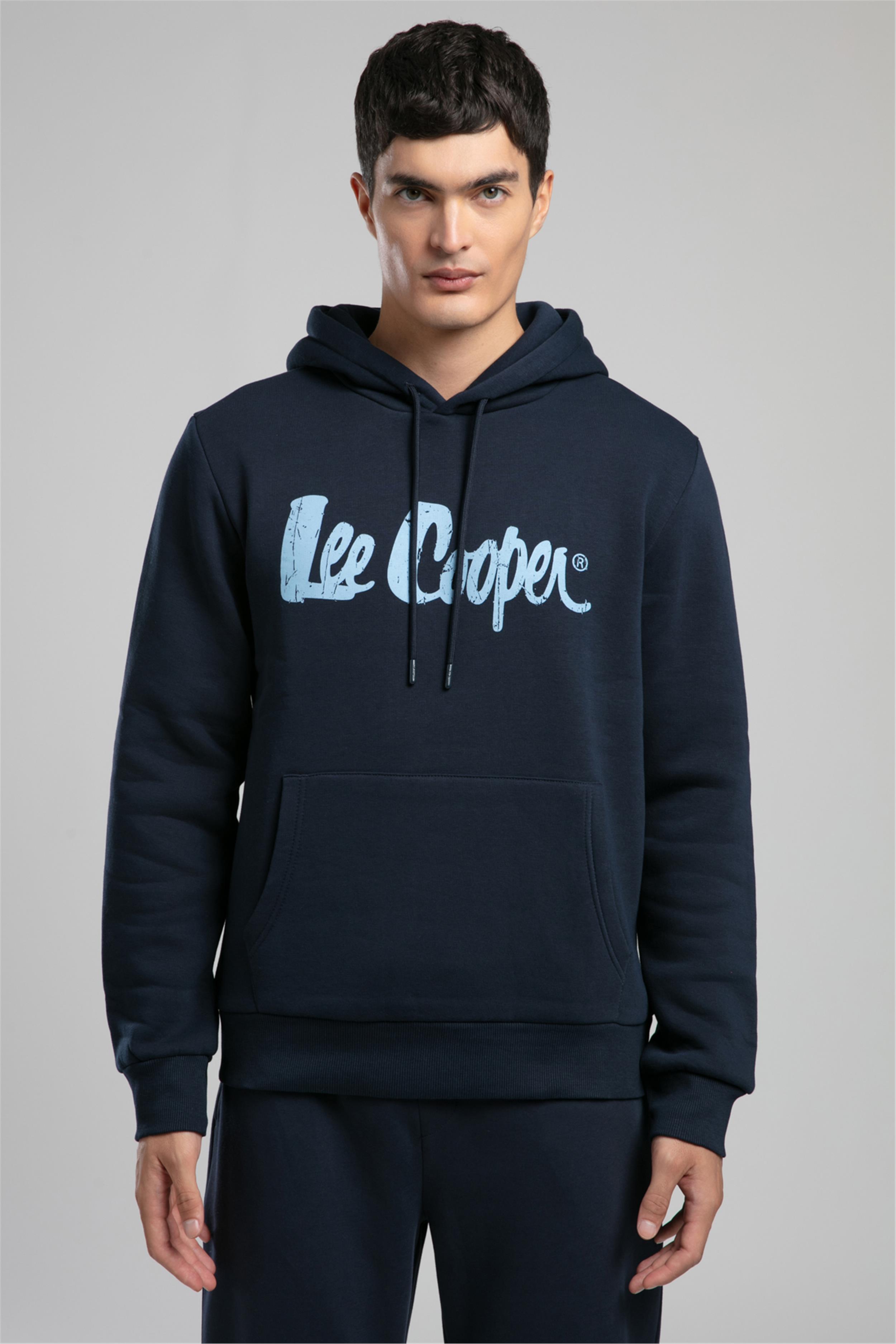 Greg Erkek Kapüşonlu Sweatshirt Koyu Lacivert
