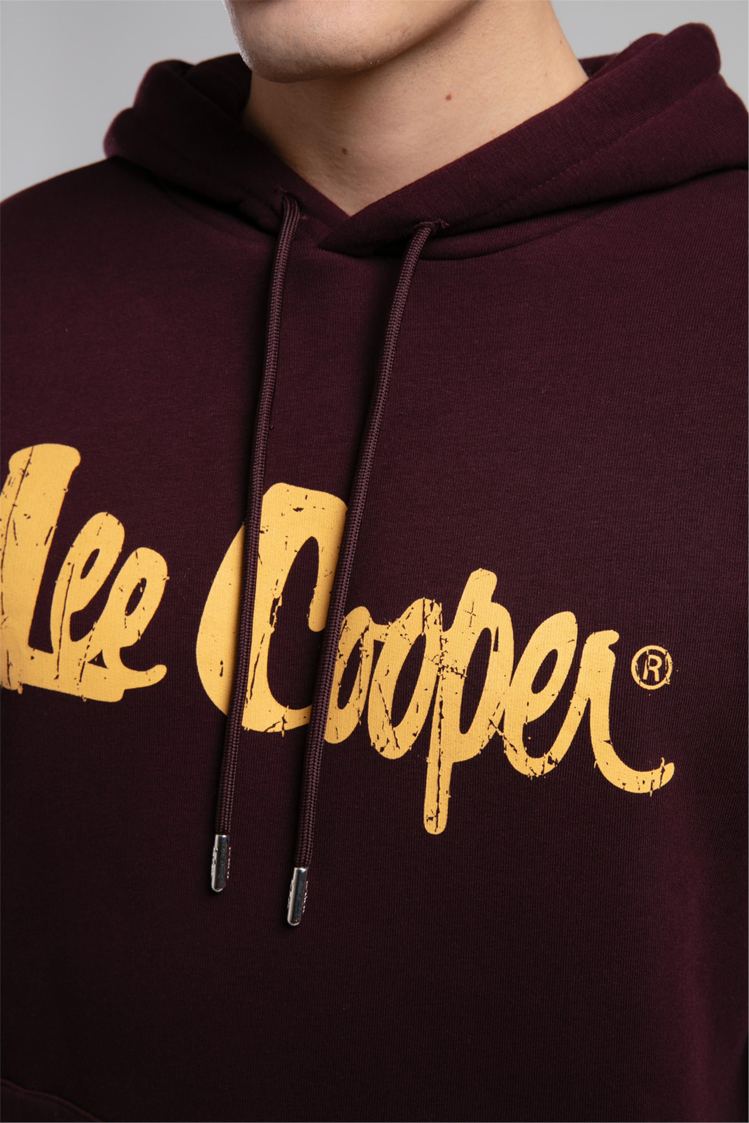 Greg Erkek Kapüşonlu Sweatshirt Mürdüm