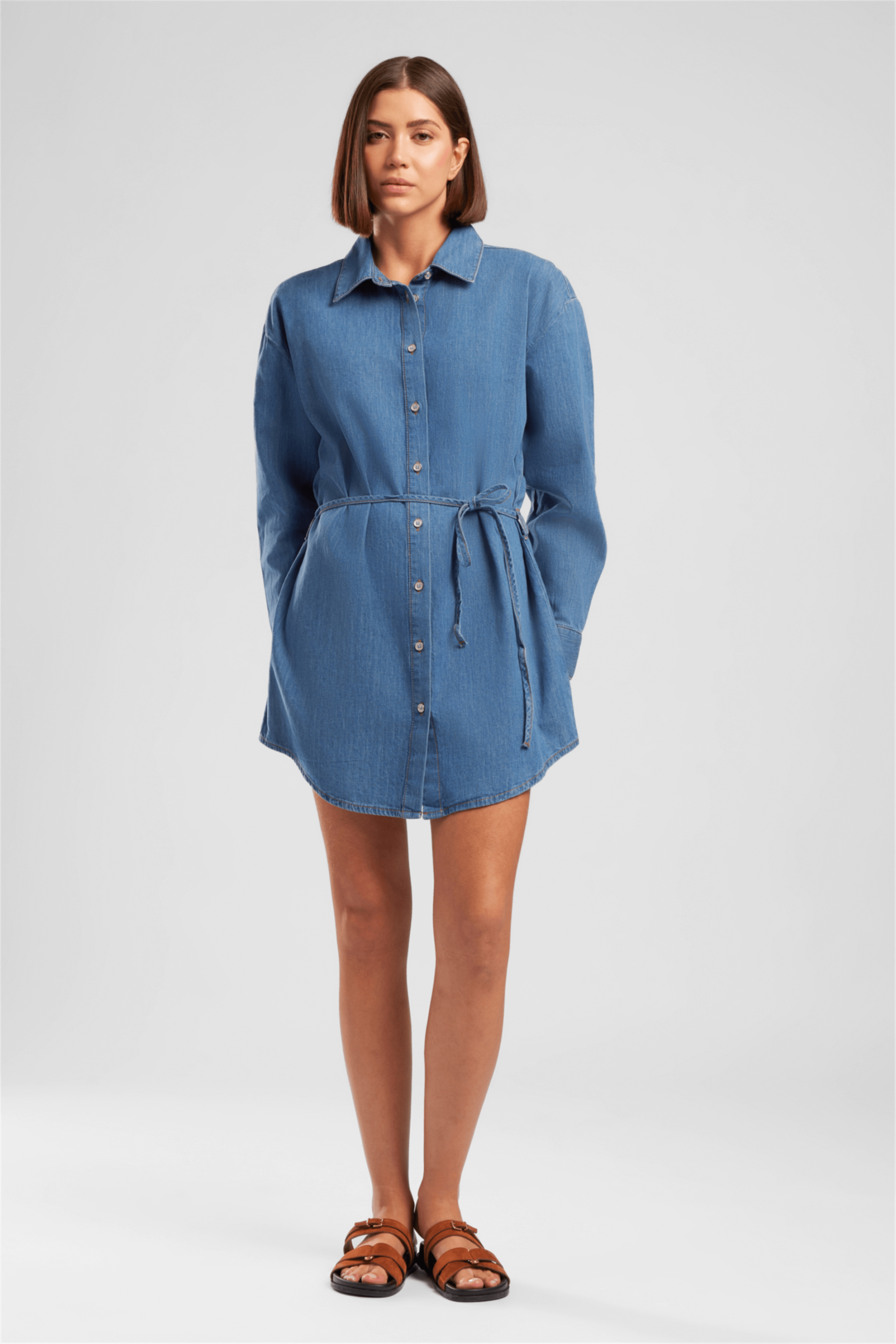 Hana Kadın Jean Elbise Denim