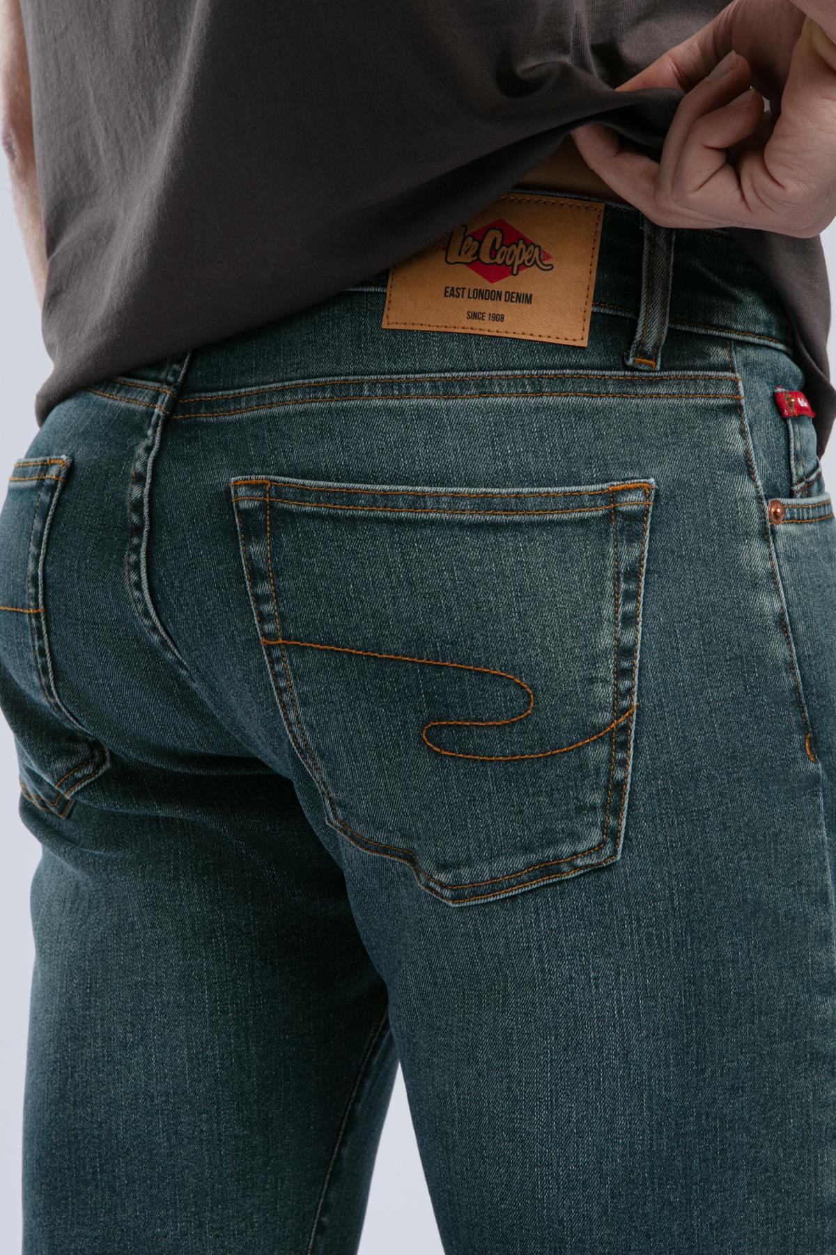 Harry Erkek Straıght Normal Kesim Normal Bel Düz Paça Jean Pantolon Yeşil