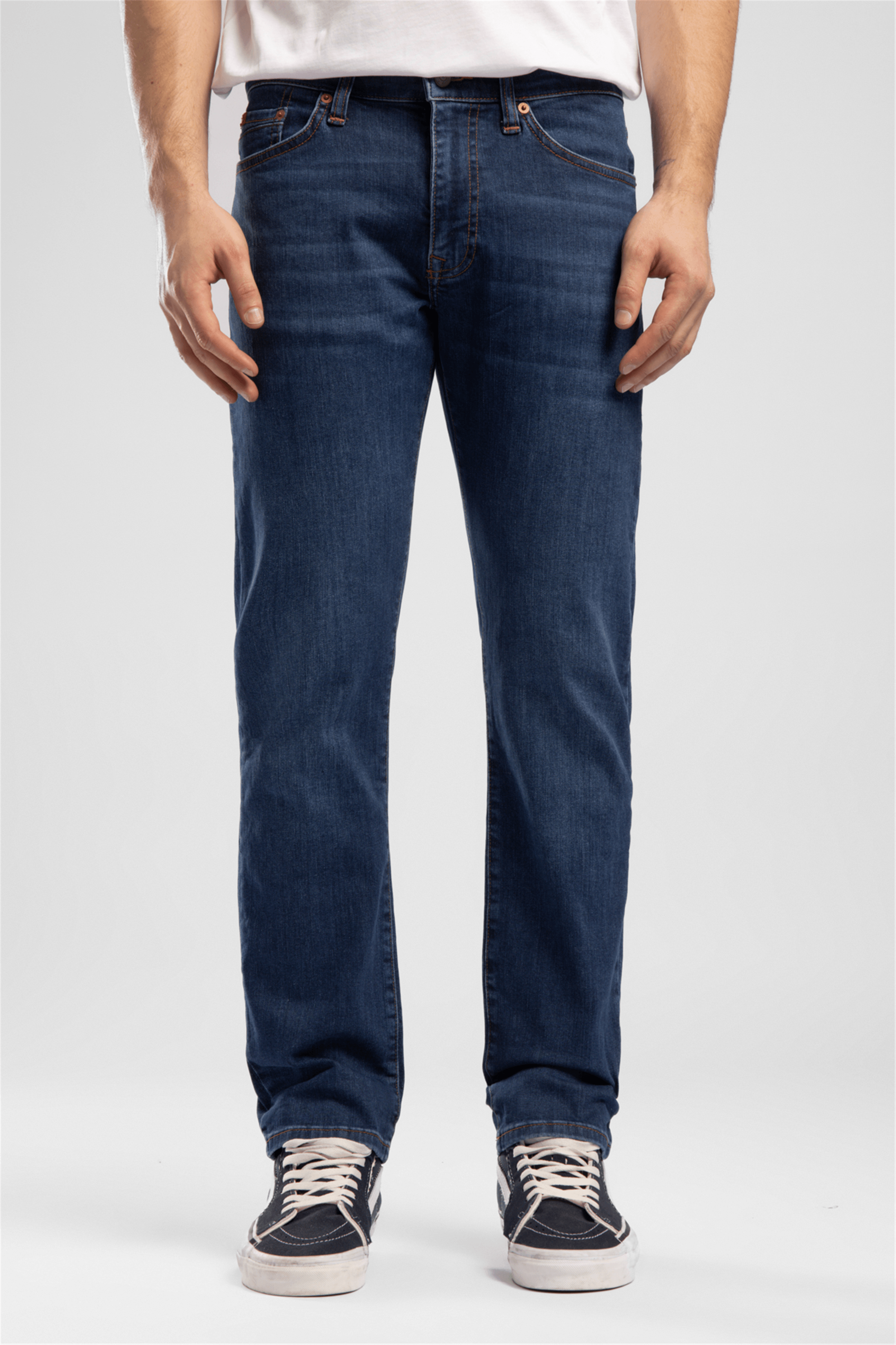 Harry Erkek Straıght Normal Kesim Normal Bel Düz Paça Jean Pantolon Mavi