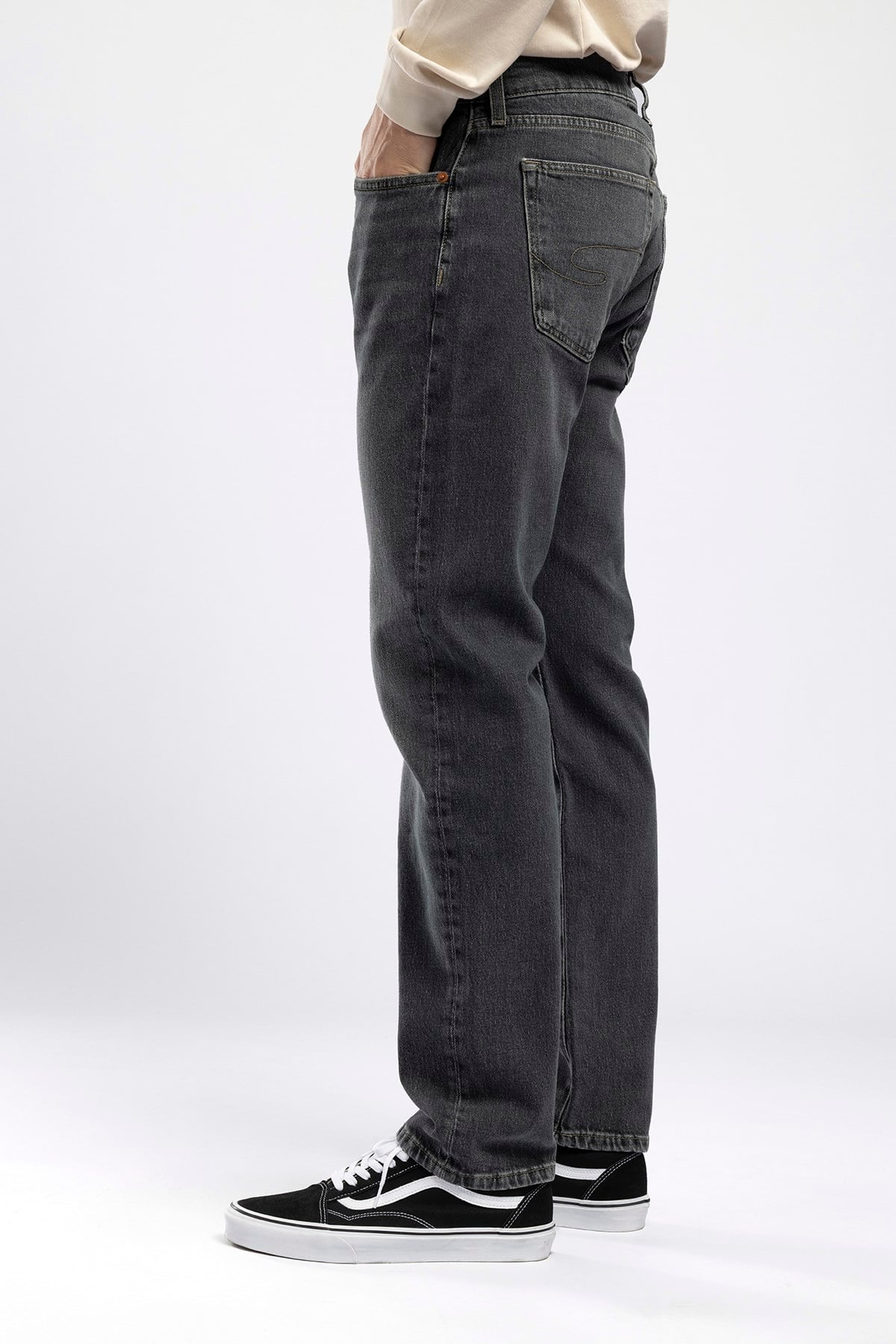 Harry Erkek Straight Normal Bel Düz Paça Gri