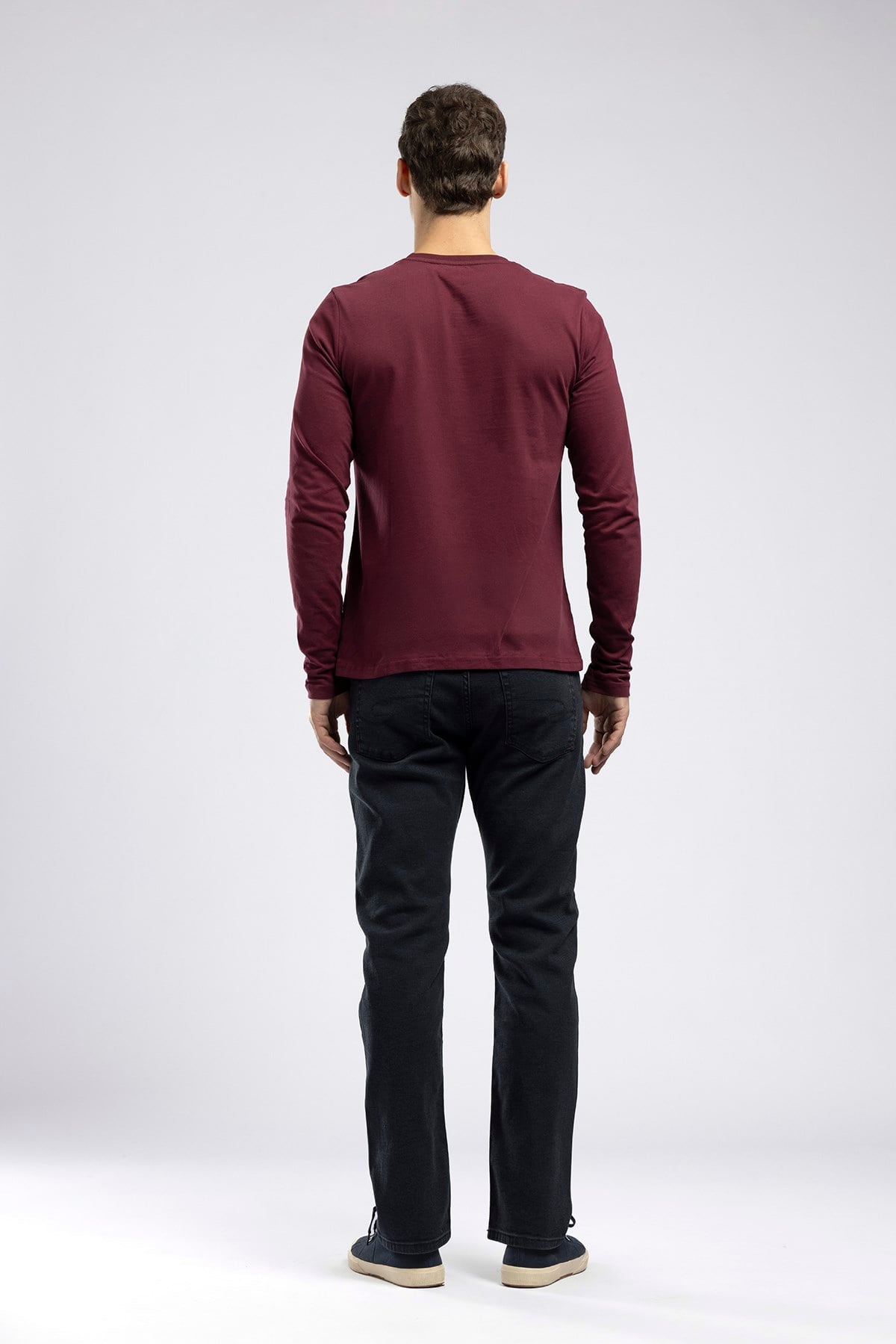 Harry Erkek Straight Normal Bel Düz Paça Jean Siyah Premium Doku