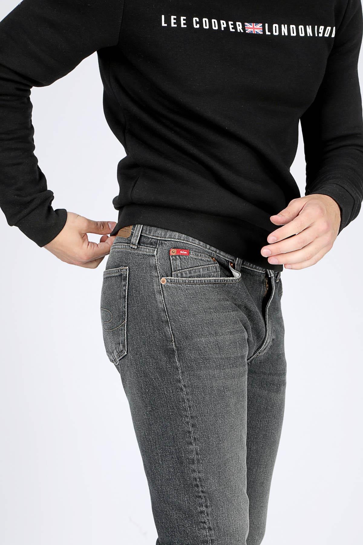 Harry Erkek Straıght Normal Kesim Normal Bel Düz Paça Jean Pantolon Antrasit