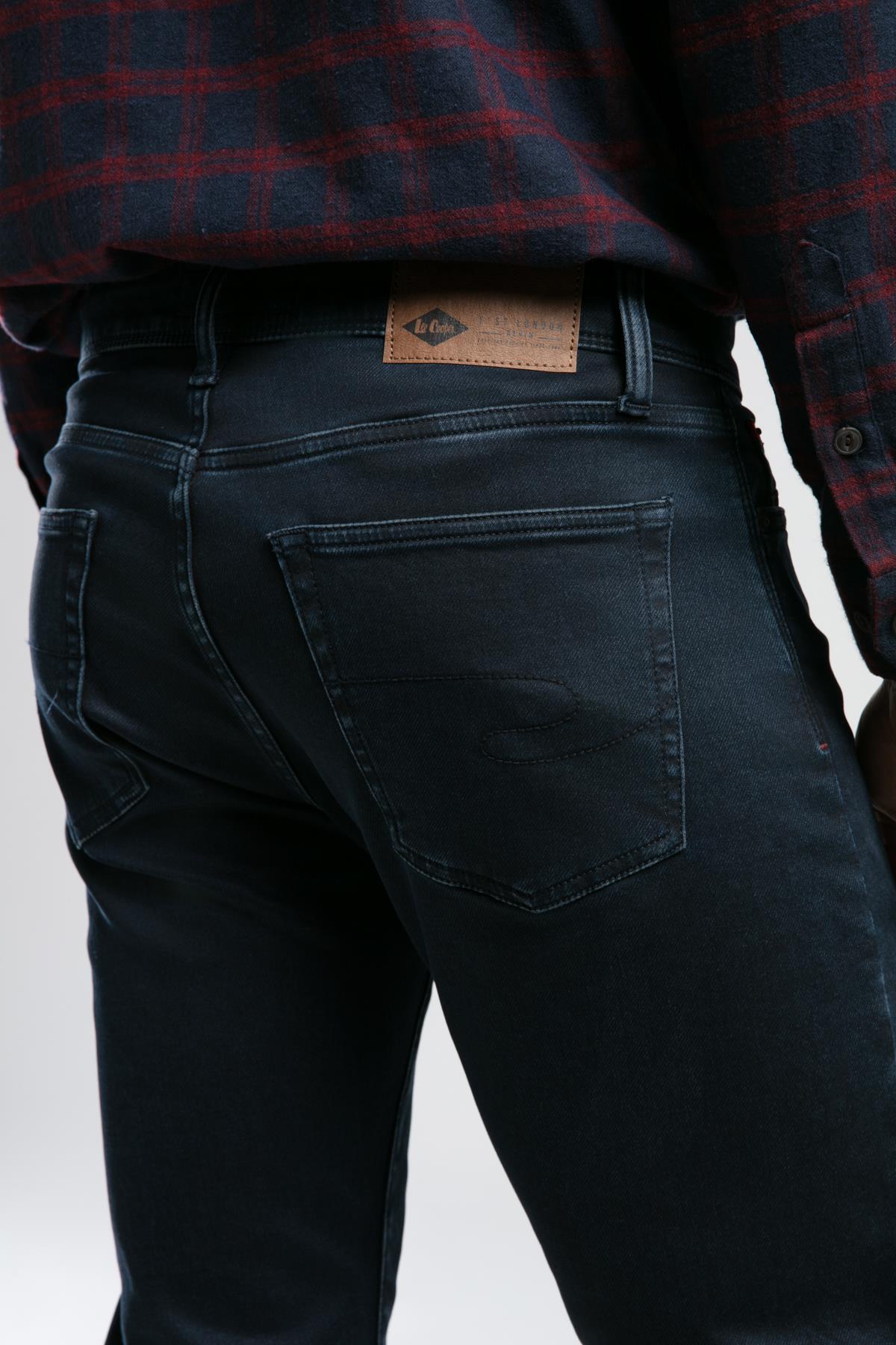 Harry Erkek Straıght Normal Kesim Normal Bel Düz Paça Jean Pantolon Mavi