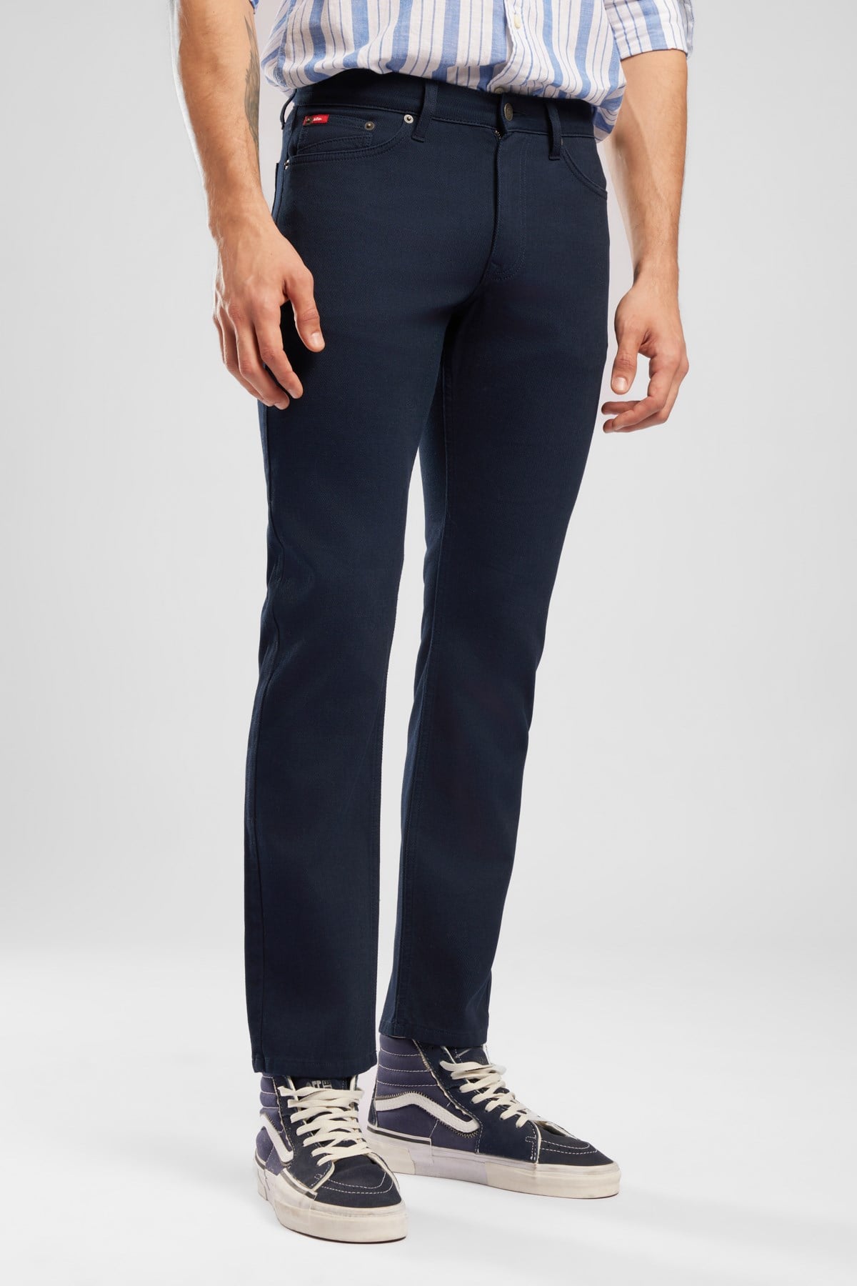 Harry Erkek Straıght Normal Kesim Normal Bel Düz Paça Jean Pantolon Lacivert