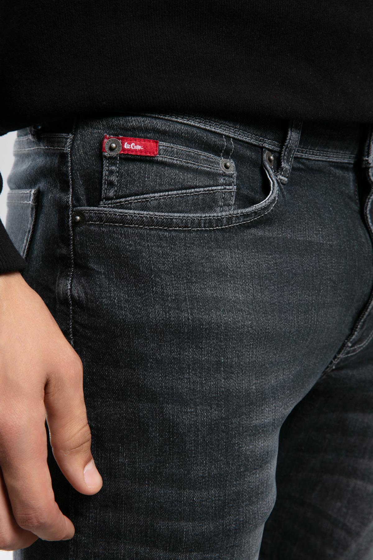 Harry Erkek Straıght Normal Kesim Normal Bel Düz Paça Jean Pantolon Gri