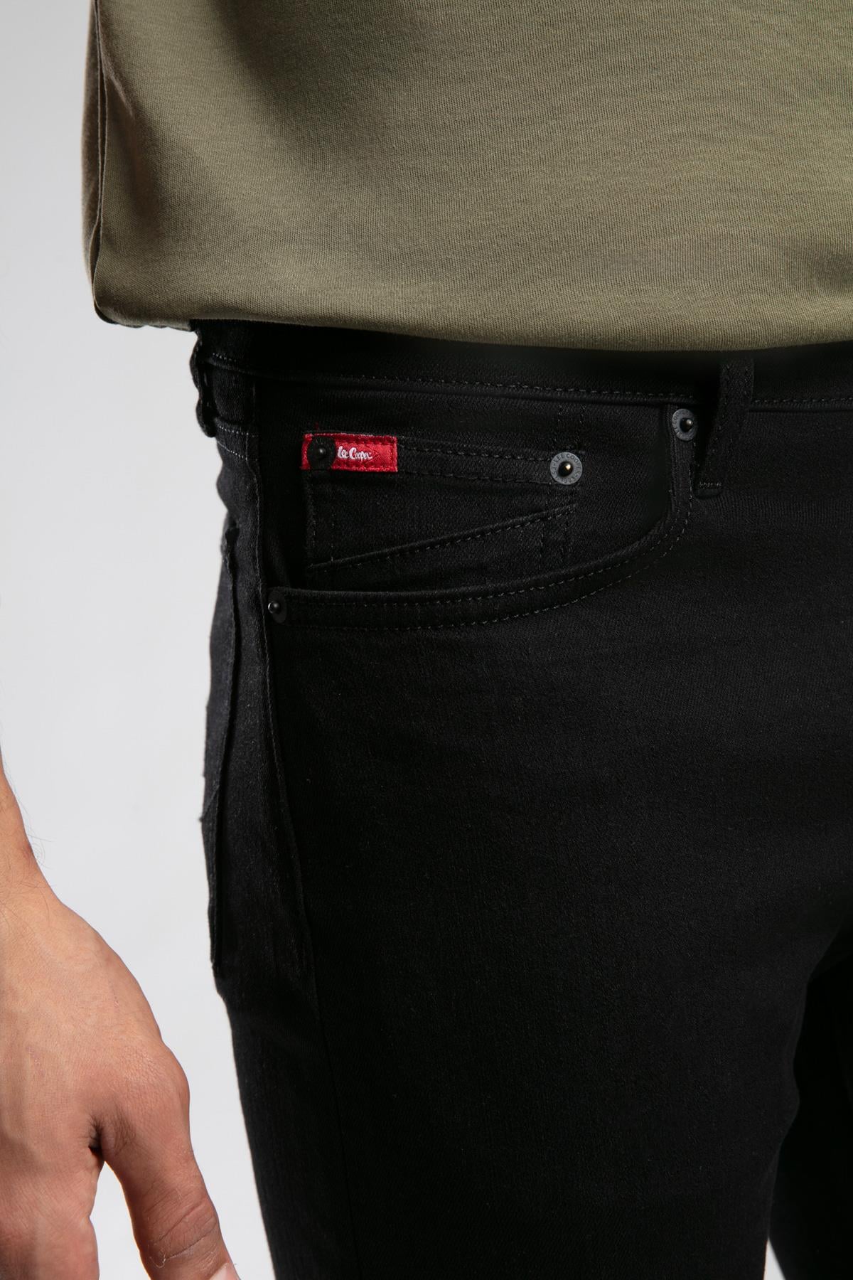Harry Erkek Straıght Normal Kesim Normal Bel Düz Paça Jean Pantolon Siyah