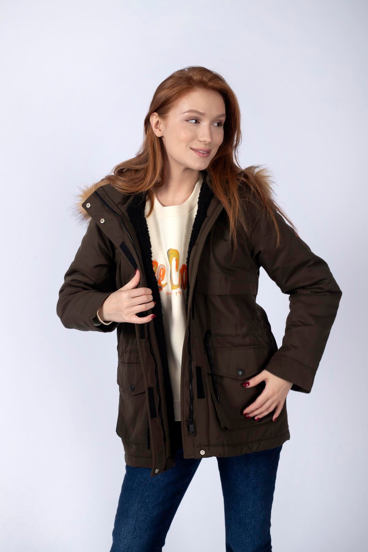 Hazel Kadın Mont Haki