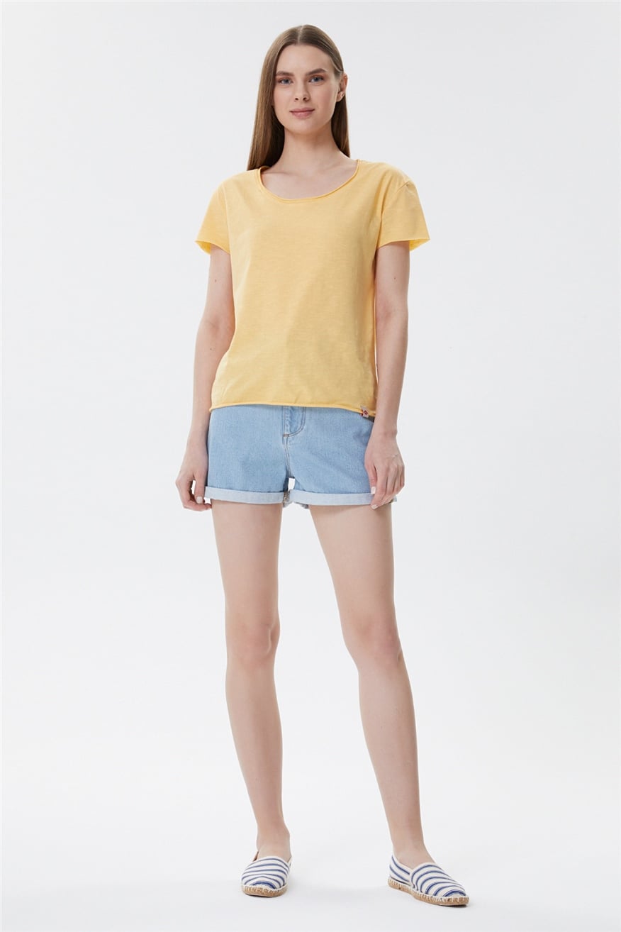 Holly 3 Kadın Jean Şort Denim