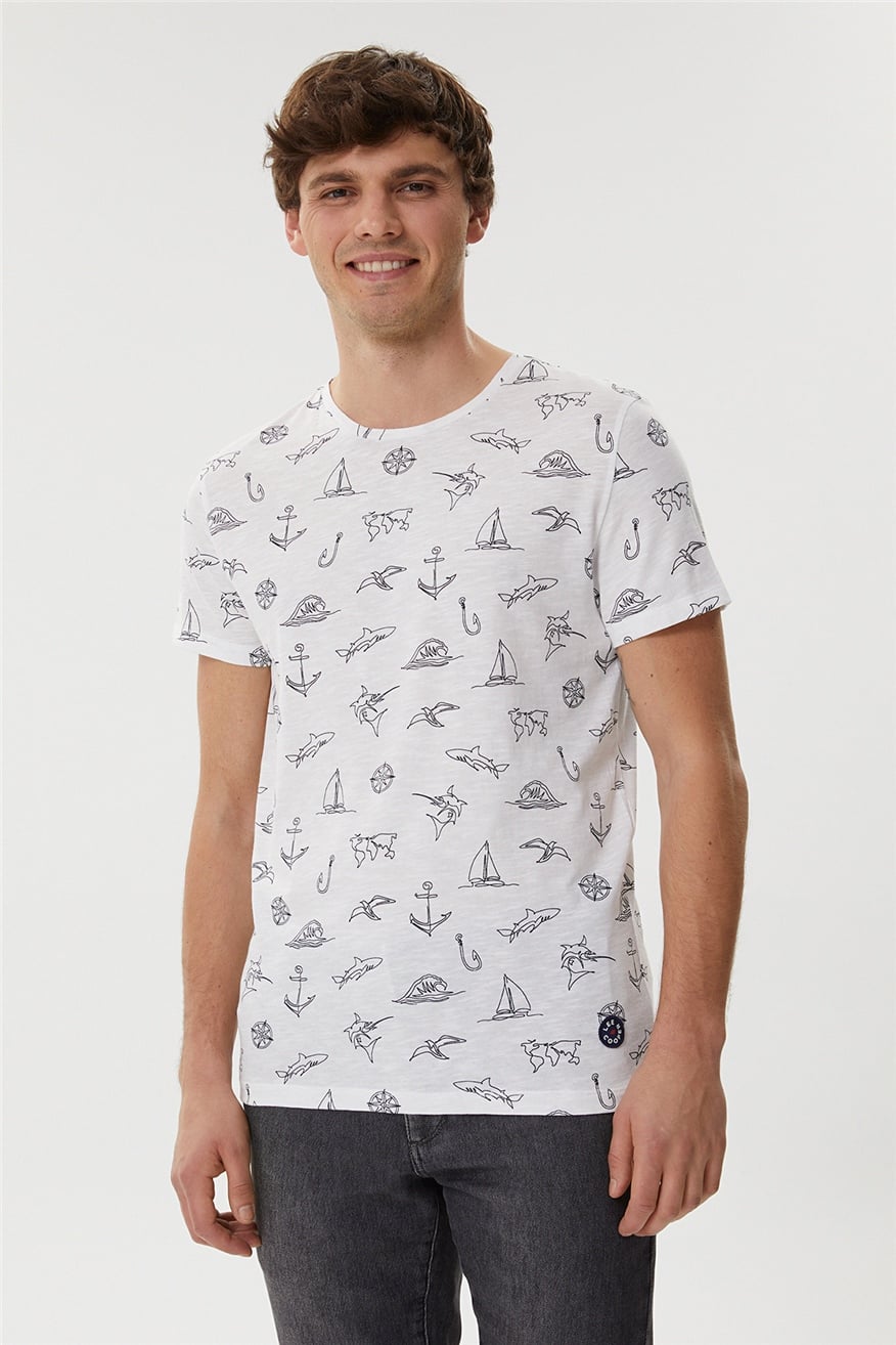 HUGHES ERKEK O YAKA T-SHIRT