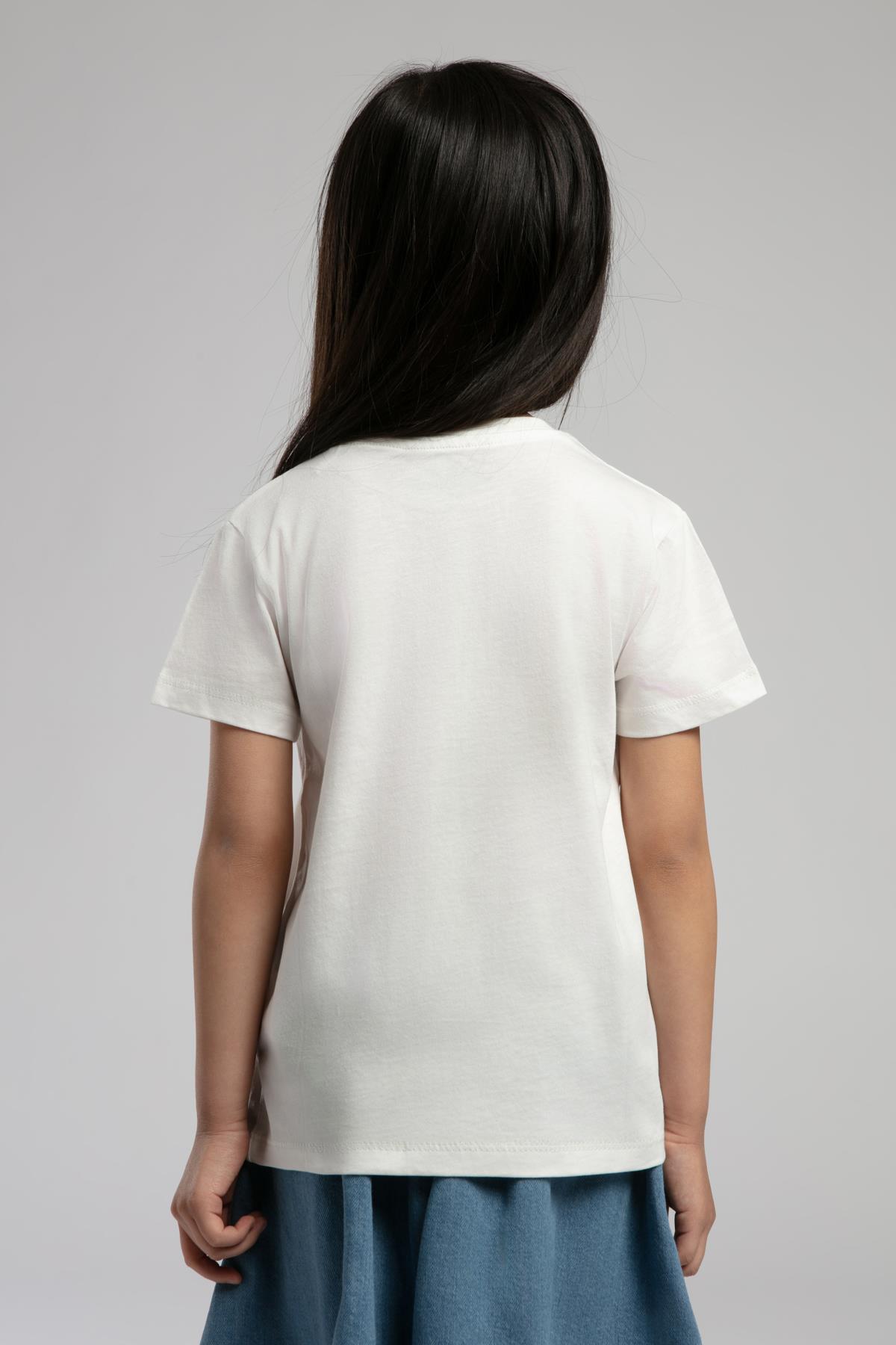 Imelda Kız Çocuk T-Shirt Ekru
