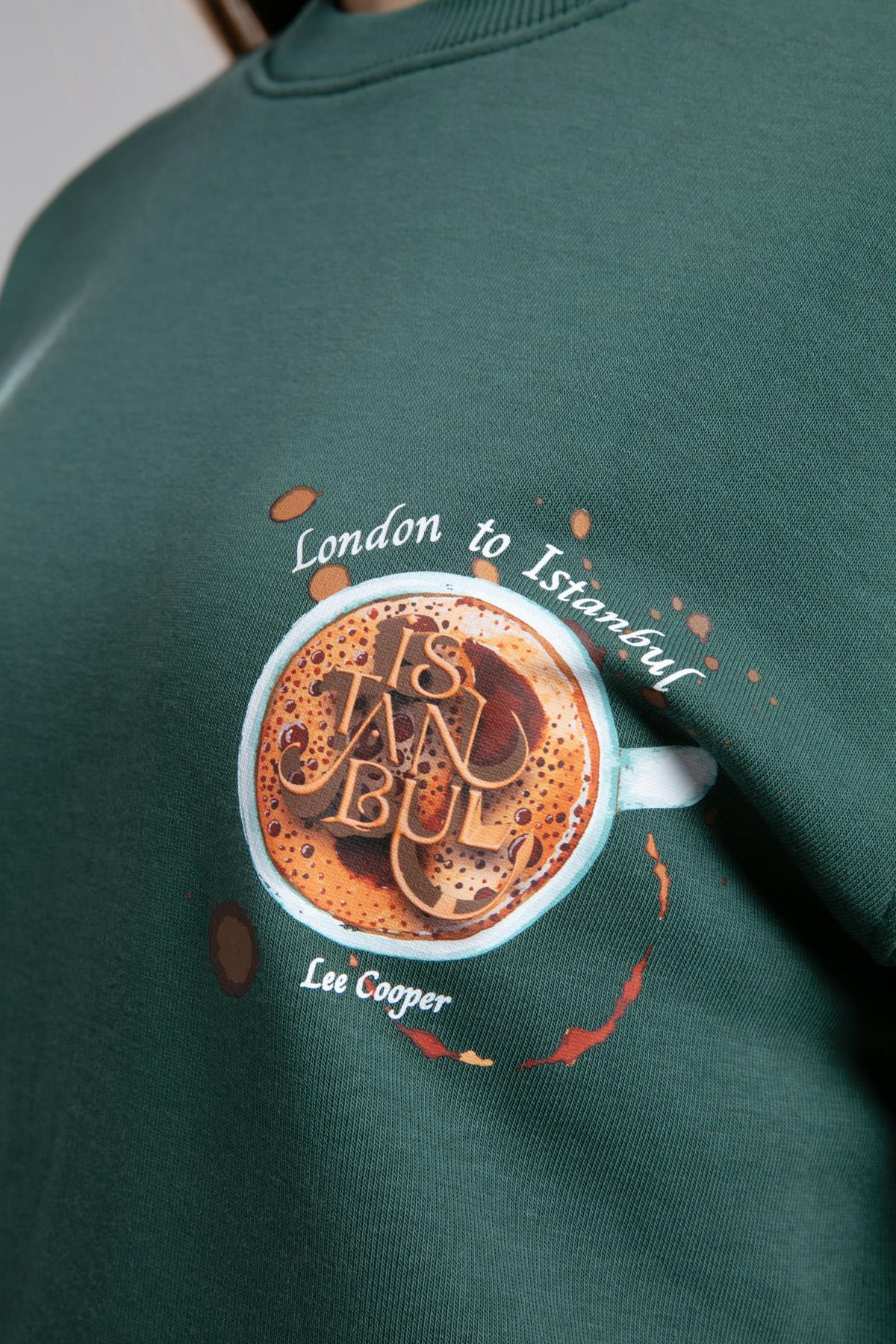 Iona Kadın O Yaka Sweatshirt Zümrüt