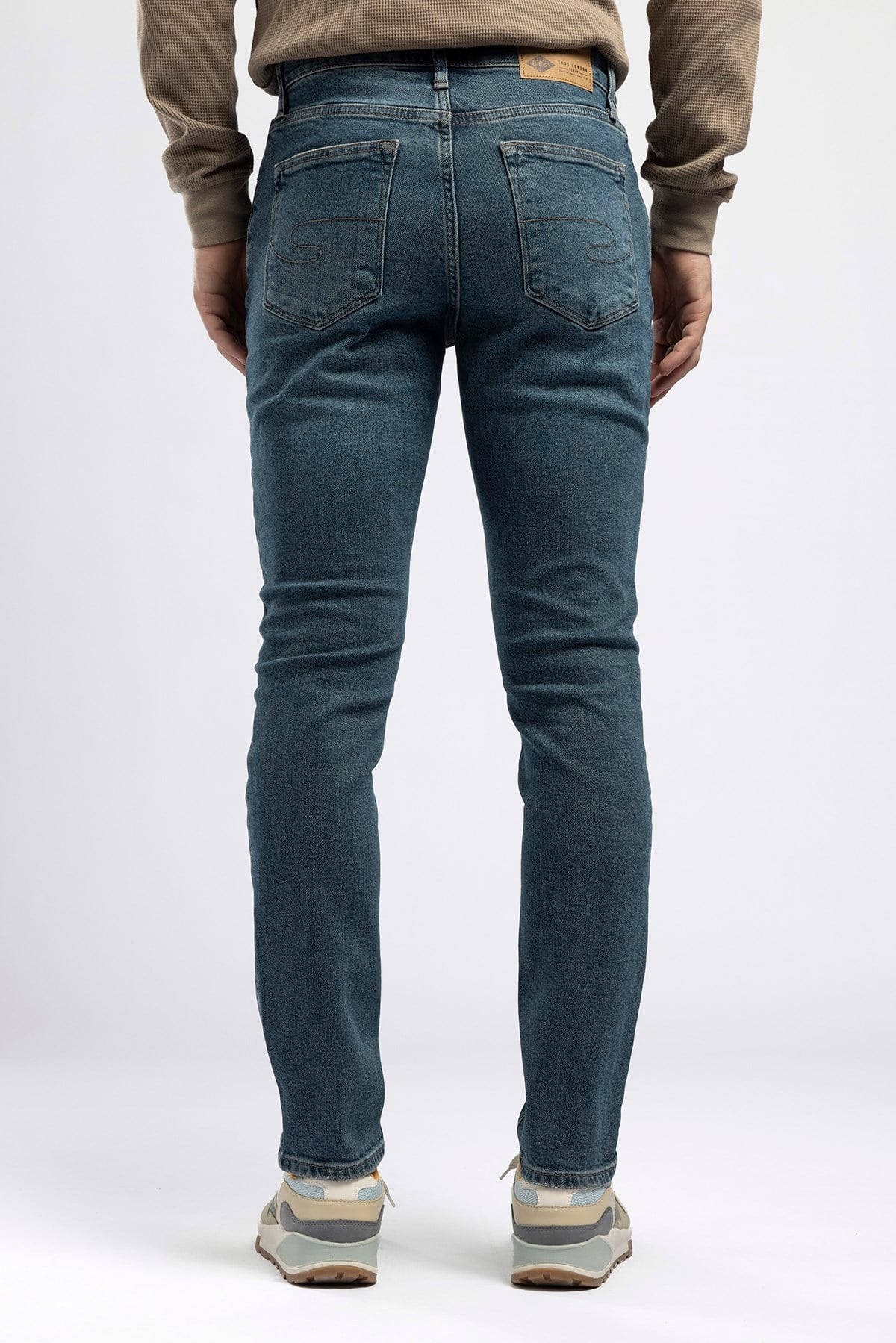 Jack Erkek Yüksek Bel Dar Kesim Jean Mavi