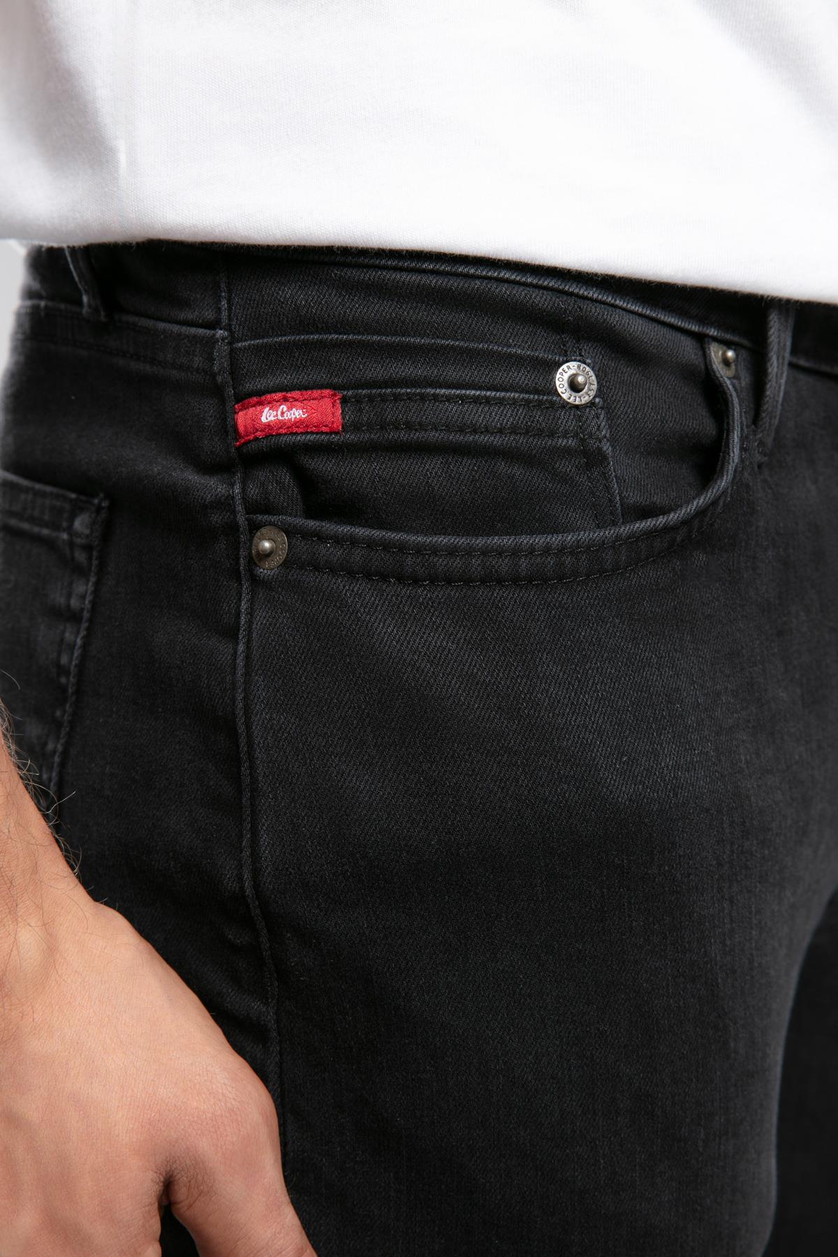 Jack Erkek Slım Dar Kesim Yüksek Bel Dar Paça Jean Pantolon Siyah