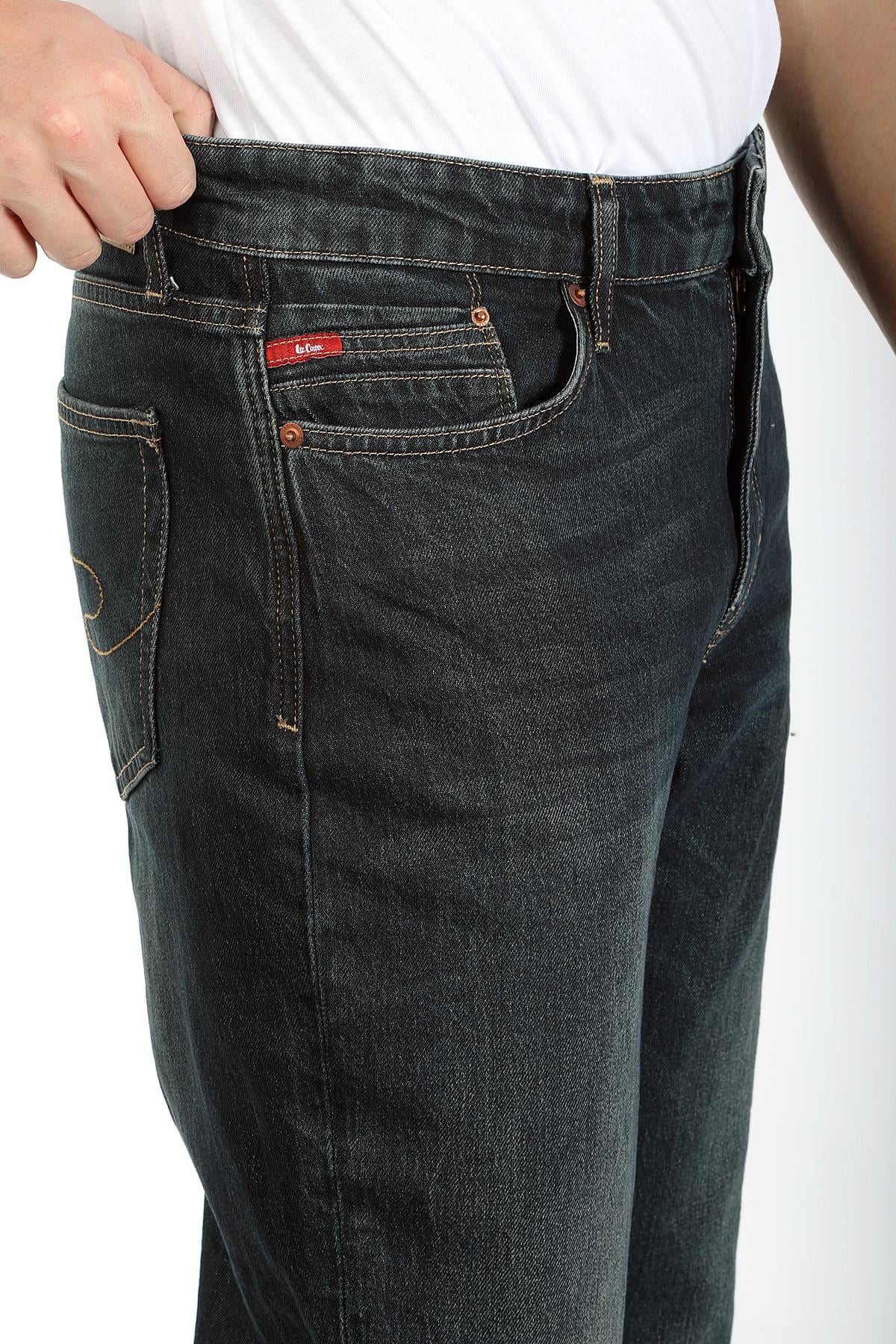 Jack Erkek Slım Dar Kesim Yüksek Bel Dar Paça Jean Pantolon Mavi