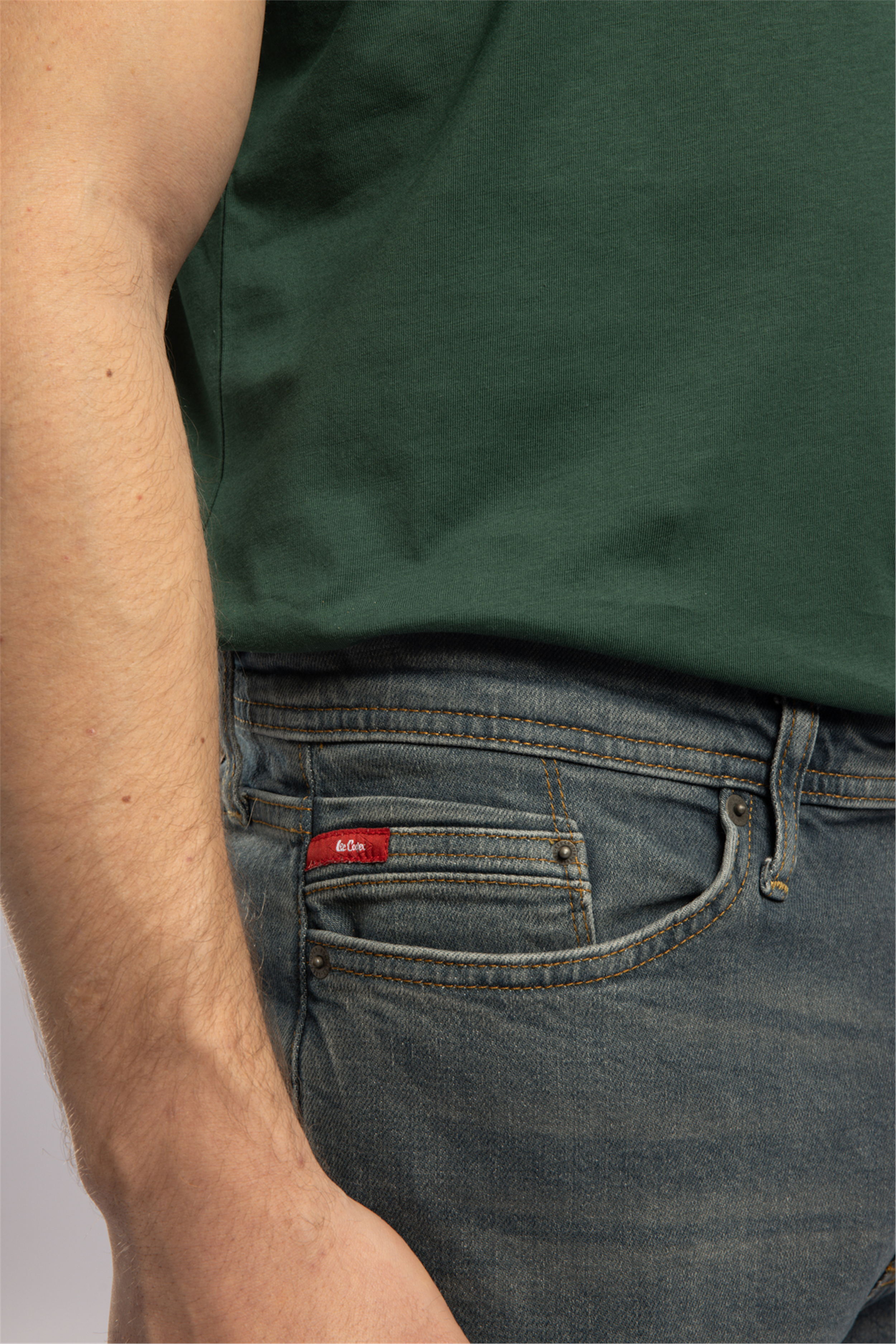 Jack Erkek Slım Dar Kesim Yüksek Bel Dar Paça Jean Pantolon Mavi