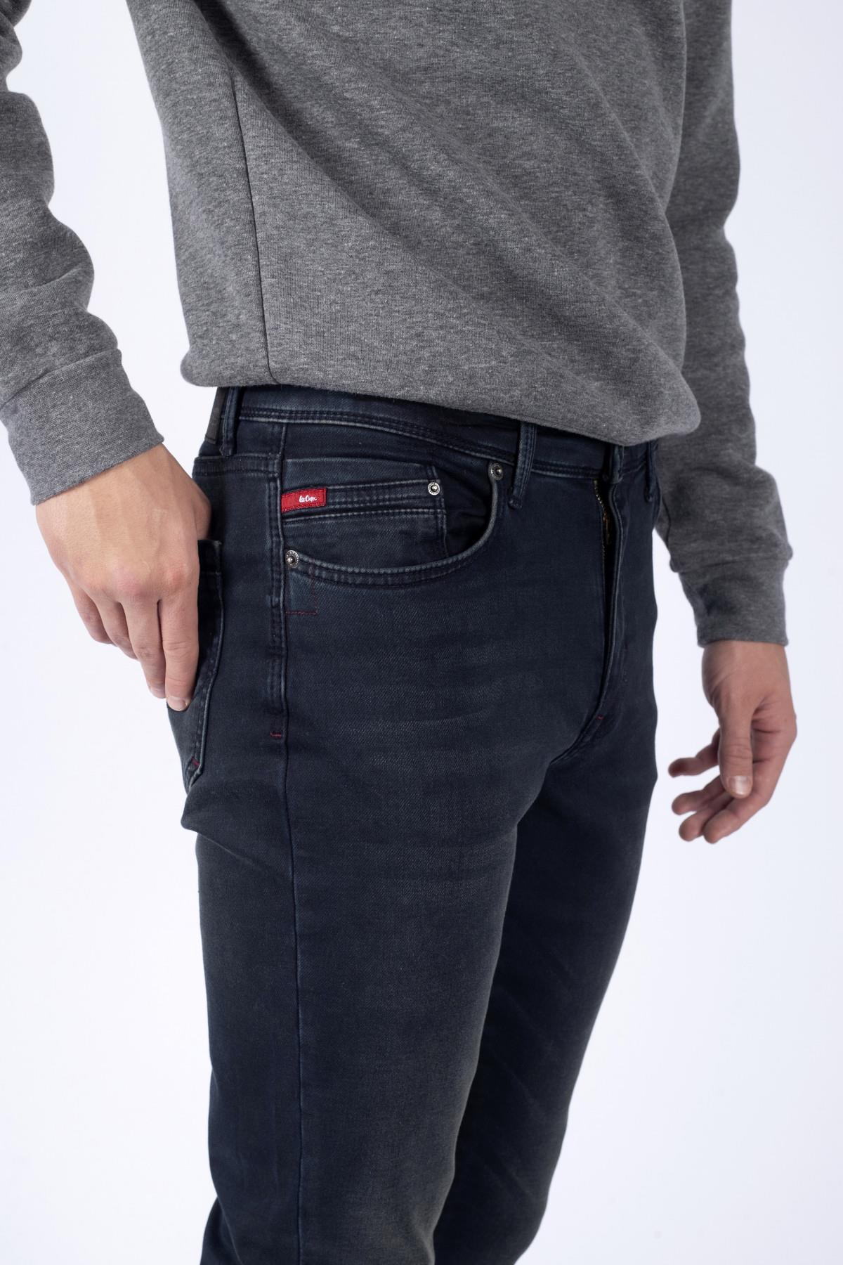 Jack Erkek Slım Dar Kesim Yüksek Bel Dar Paça Jean Pantolon Mavi